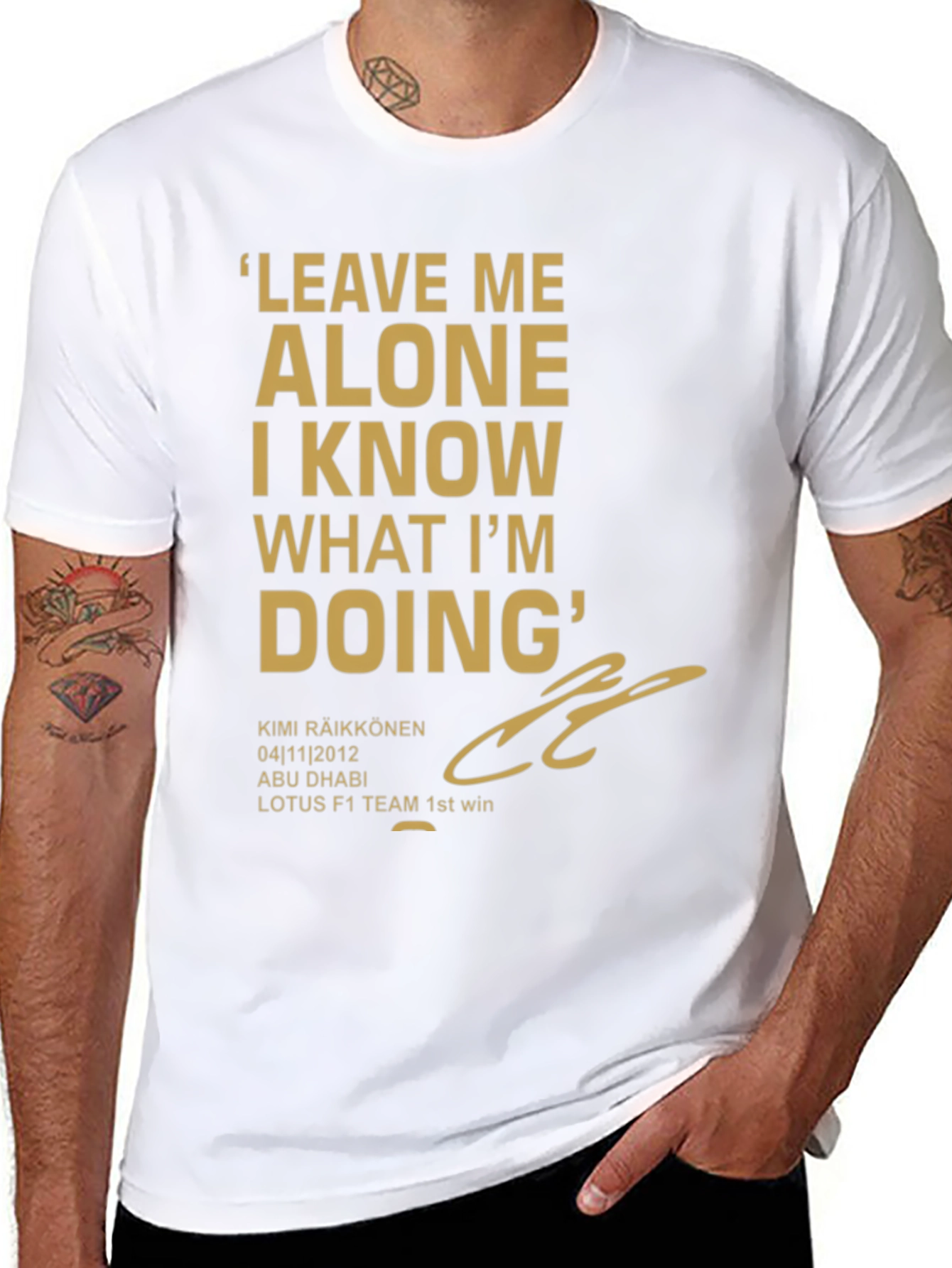Kimi Raikkonen Leave Me Alone T-Shirt