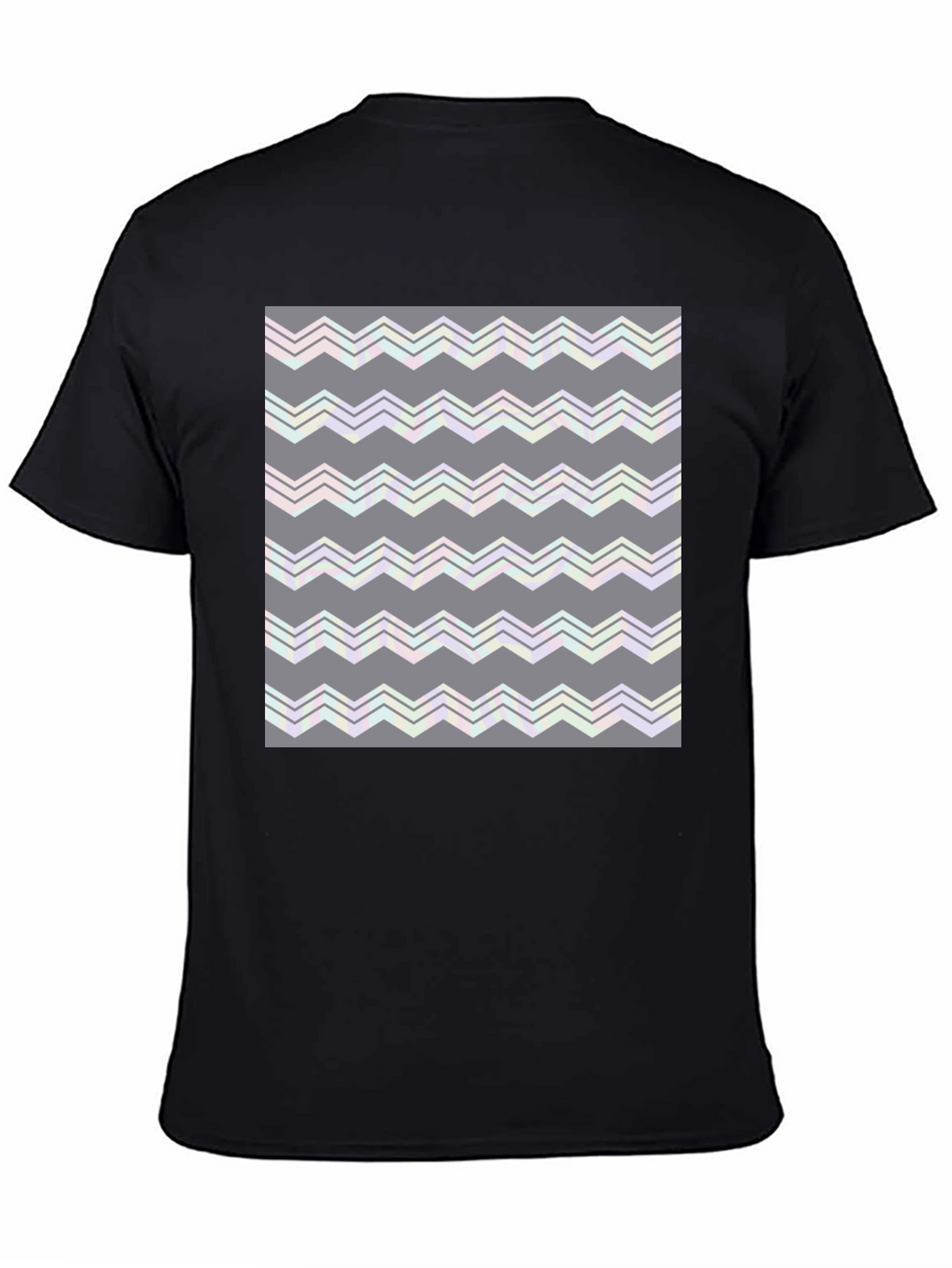 Abstract Zig-Zag Pattern T-Shirt