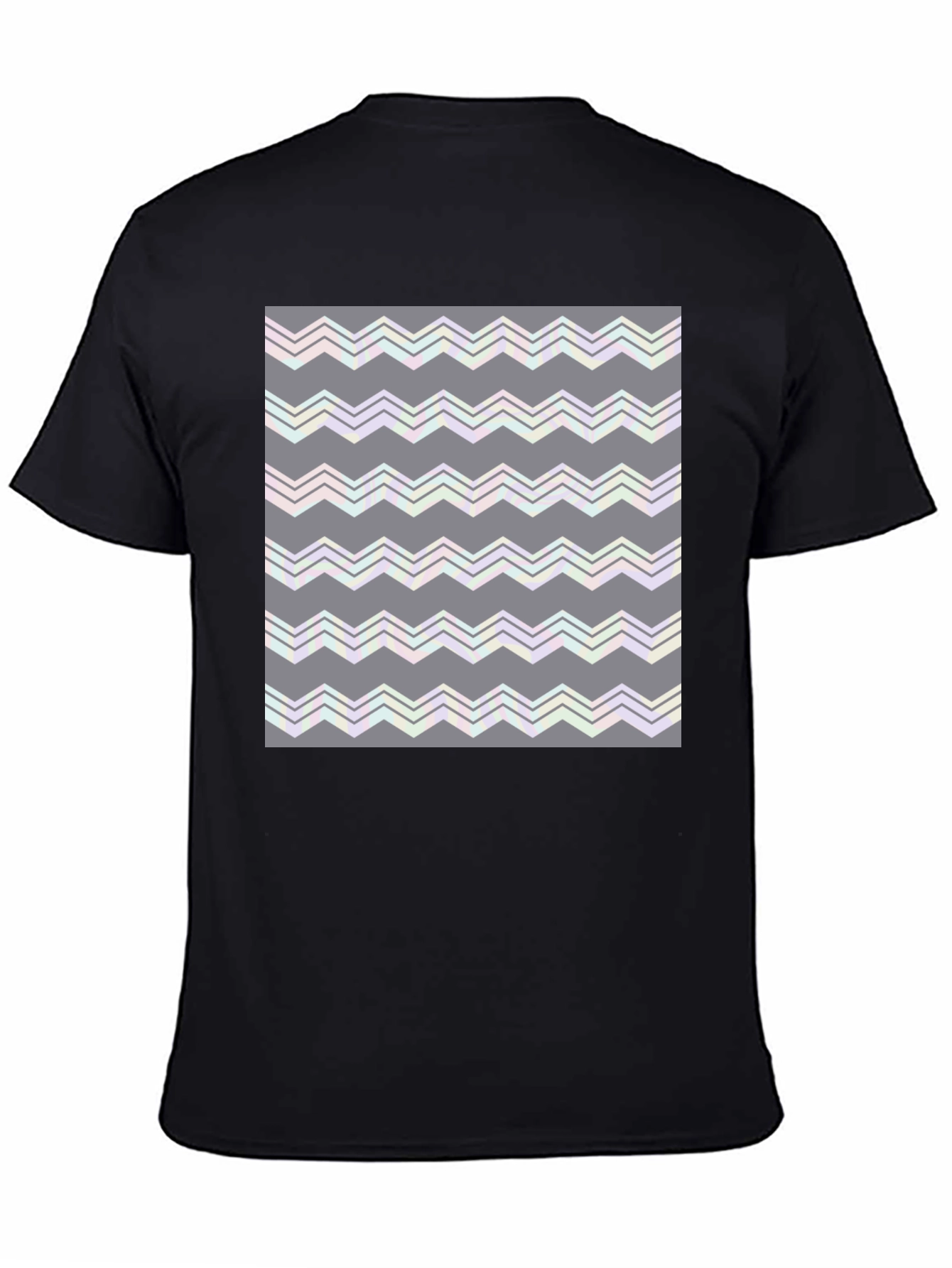 Abstract Zig-Zag Pattern T-Shirt