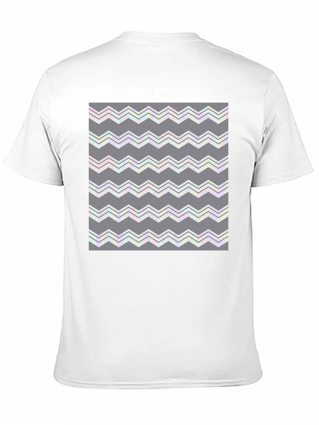 Abstract Zig-Zag Pattern T-Shirt