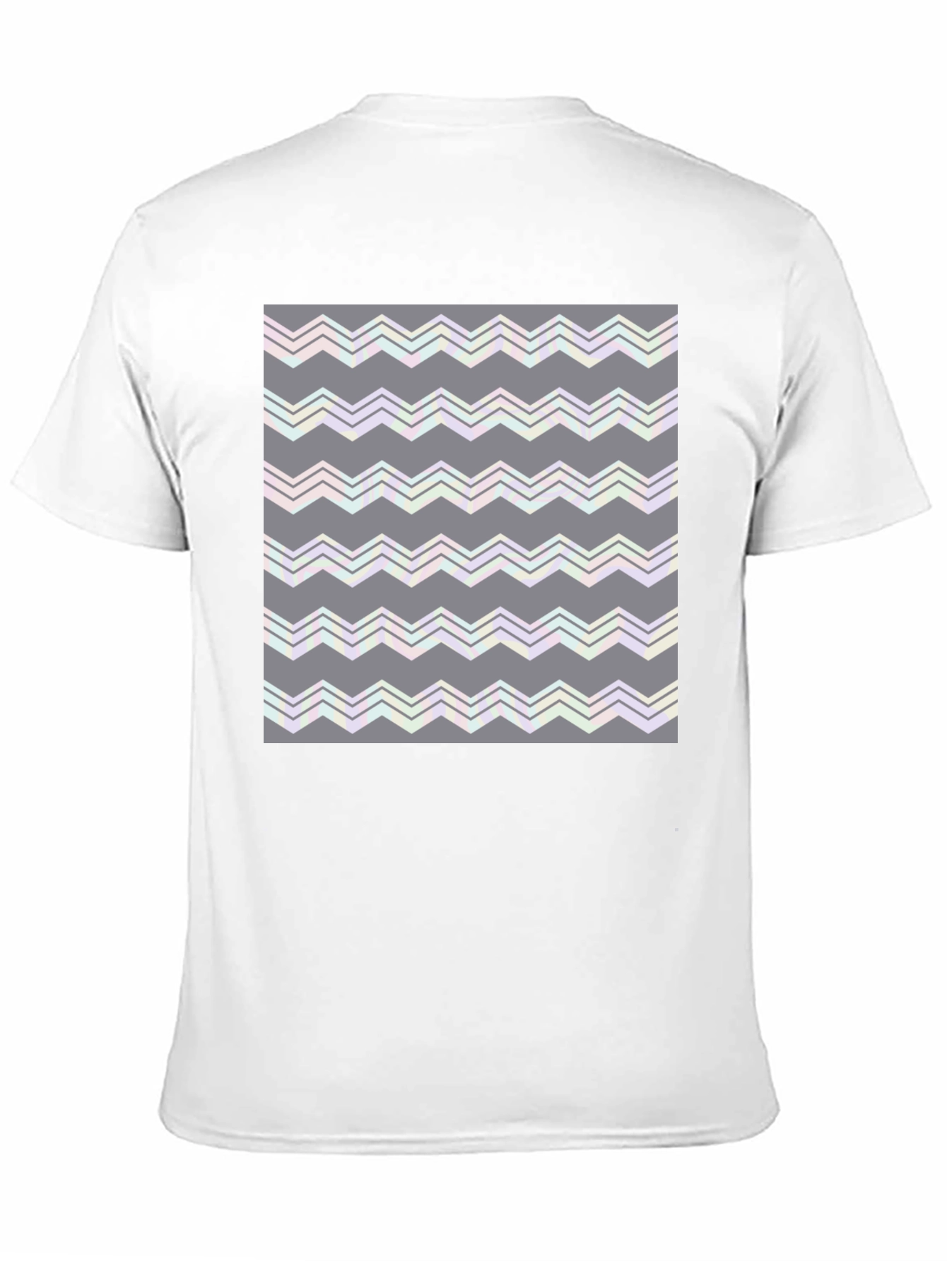 Abstract Zig-Zag Pattern T-Shirt