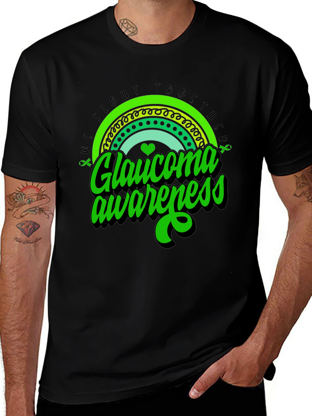 Glaucoma Awareness T-Shirt - Fight Together