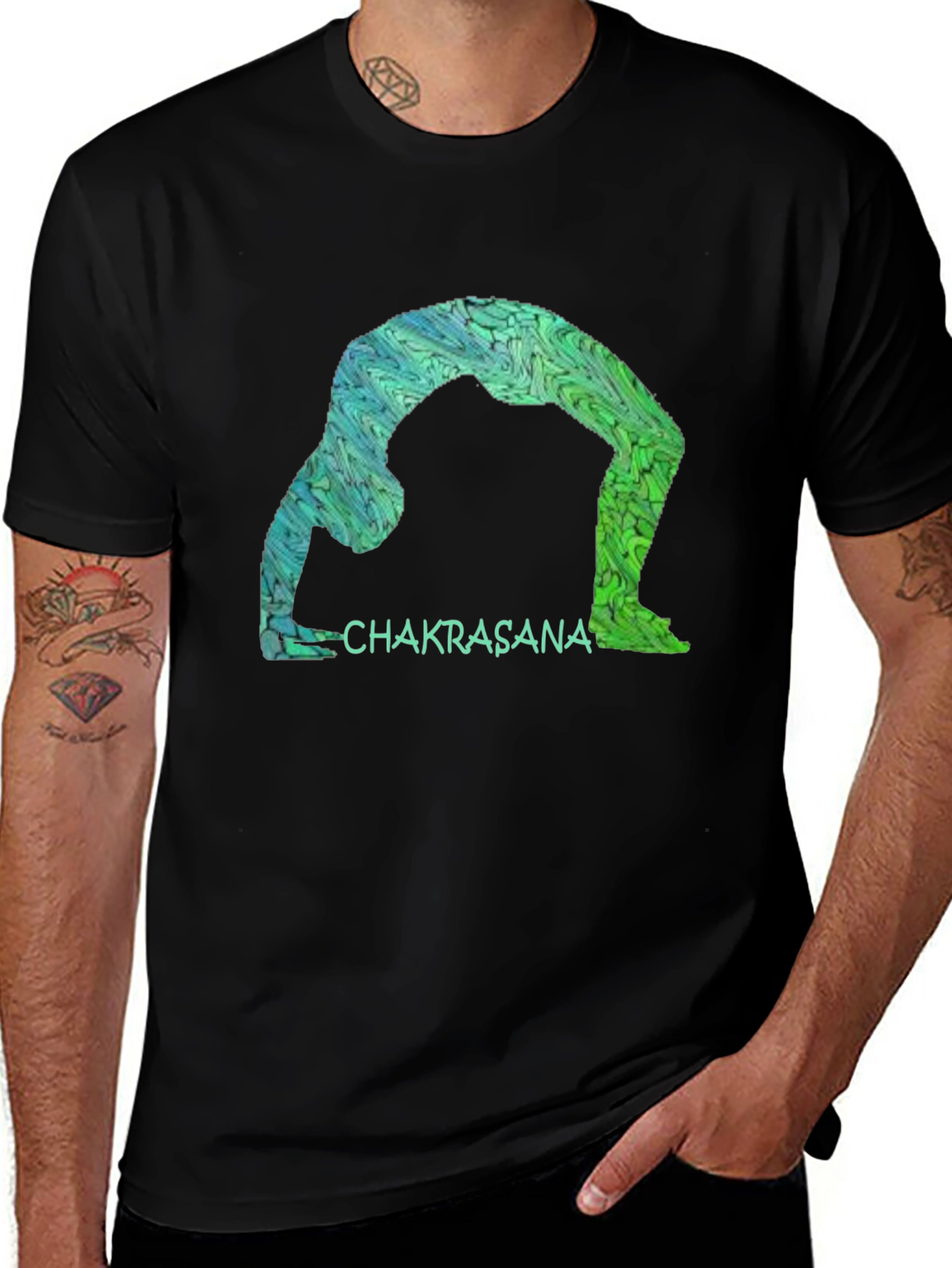 Chakrasana Yoga Tee - Stylish and Comfortable