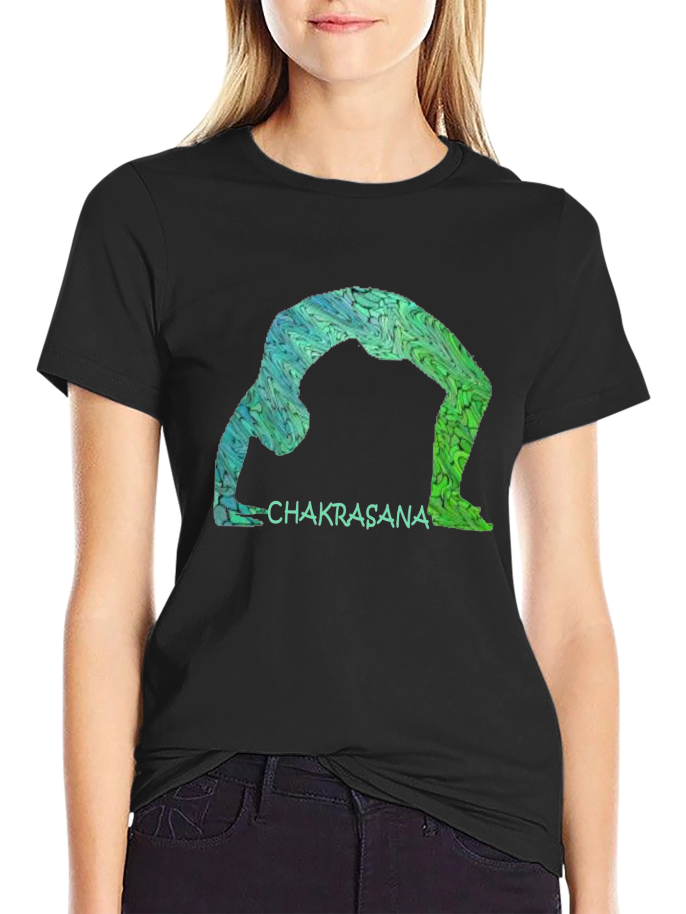 Chakrasana Yoga Tee - Stylish and Comfortable