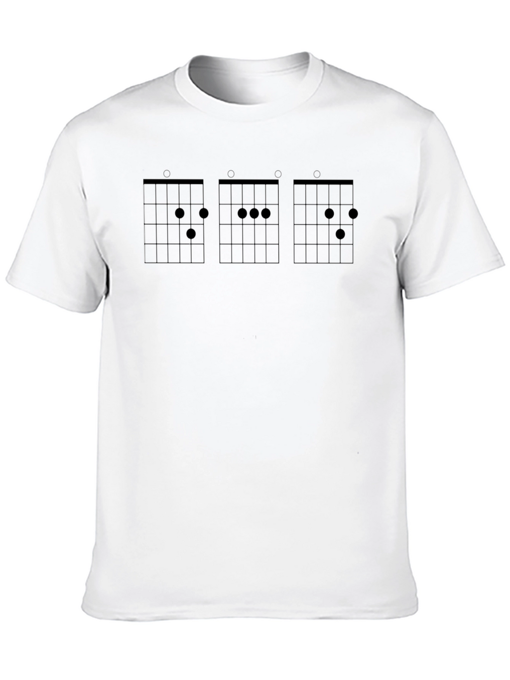 Guitar Chord Chart Black T-Shirt