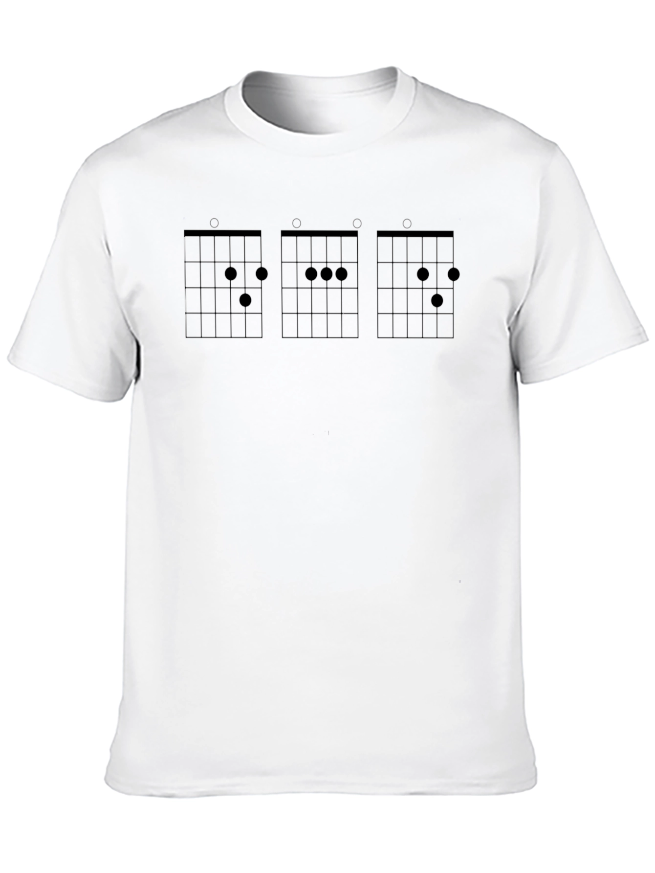 Guitar Chord Chart Black T-Shirt