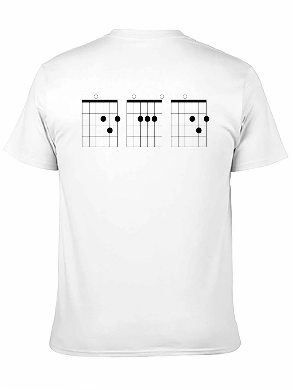 Guitar Chord Chart Black T-Shirt