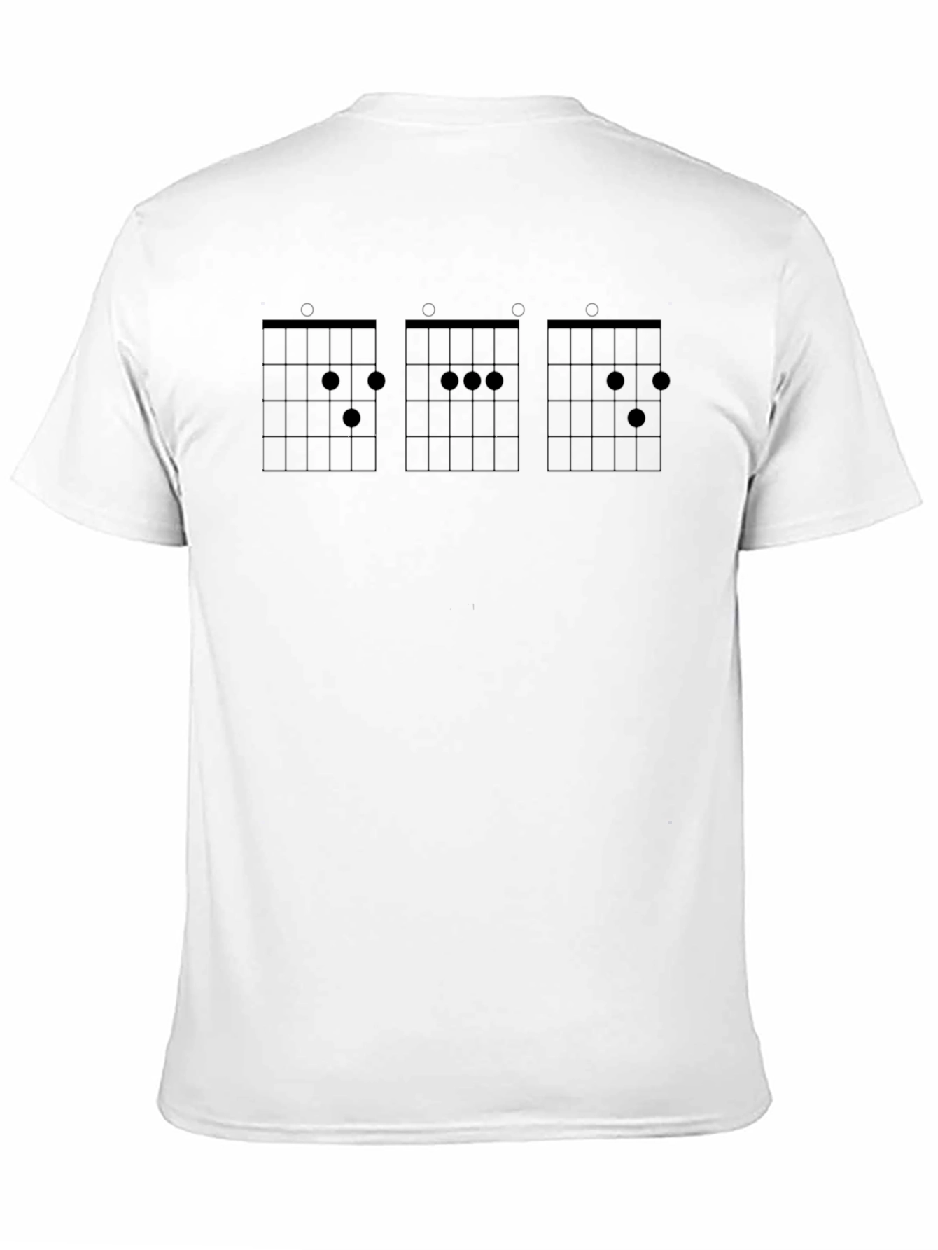 Guitar Chord Chart Black T-Shirt