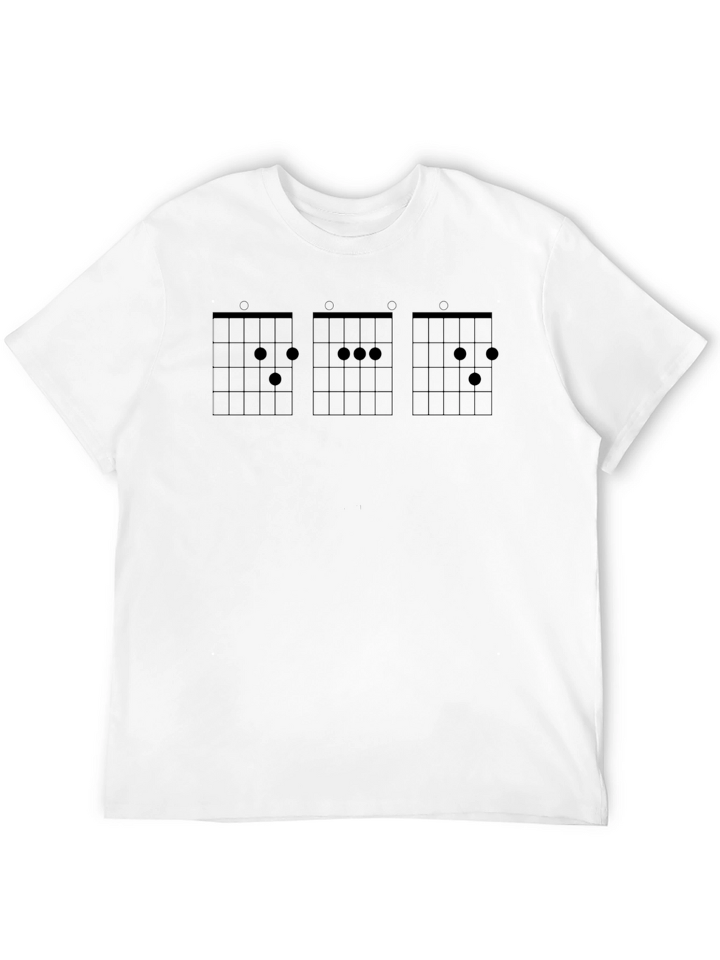 Guitar Chord Chart Black T-Shirt