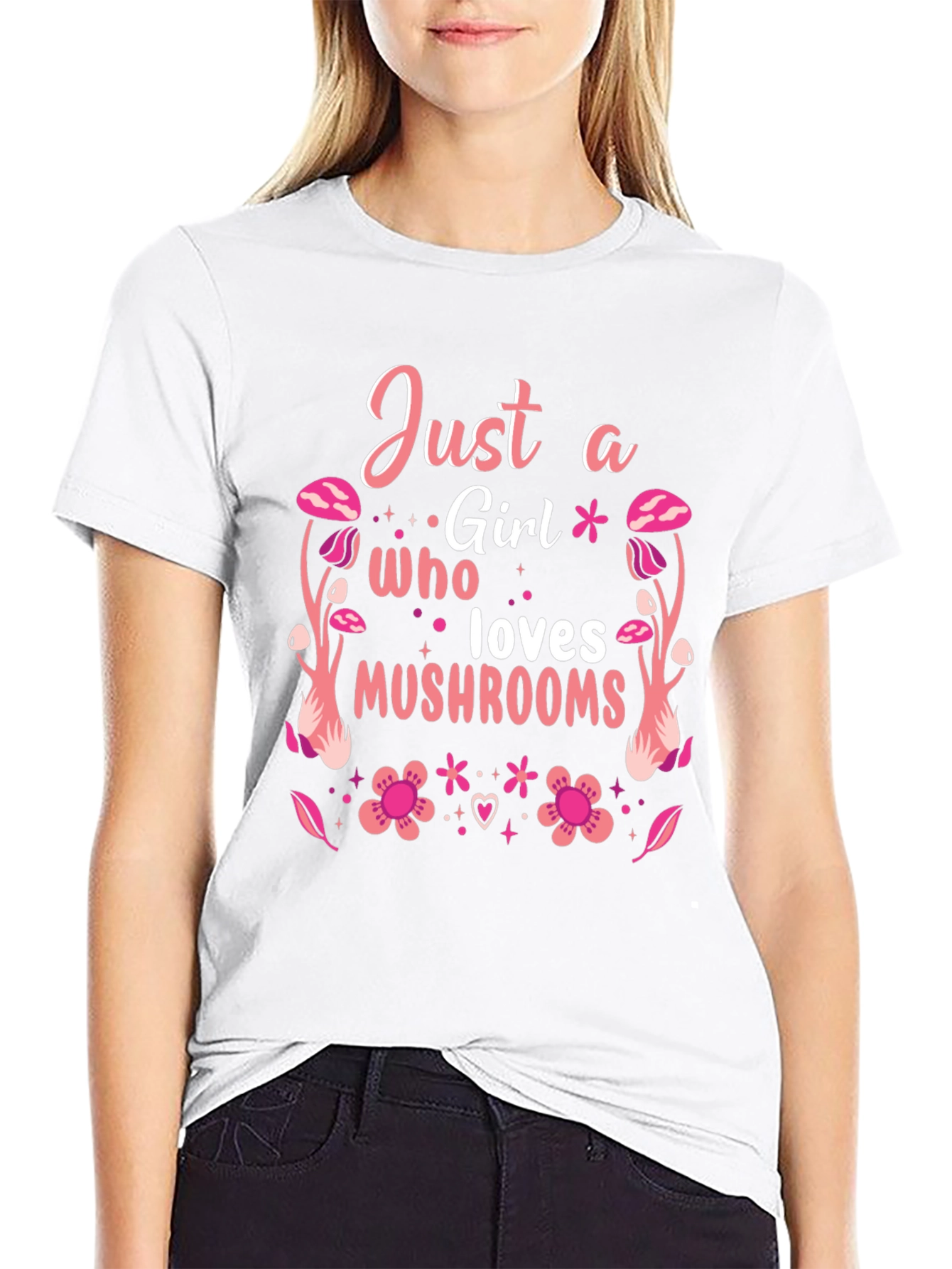 Just a Girl Who Loves Mushrooms T-Shirt