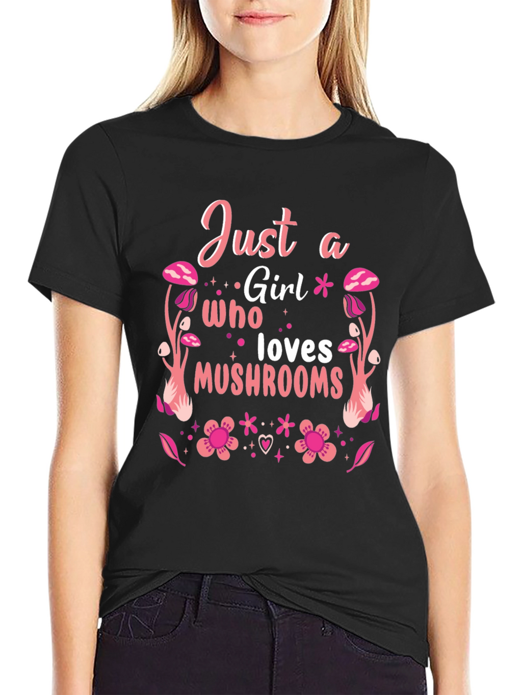 Just a Girl Who Loves Mushrooms T-Shirt