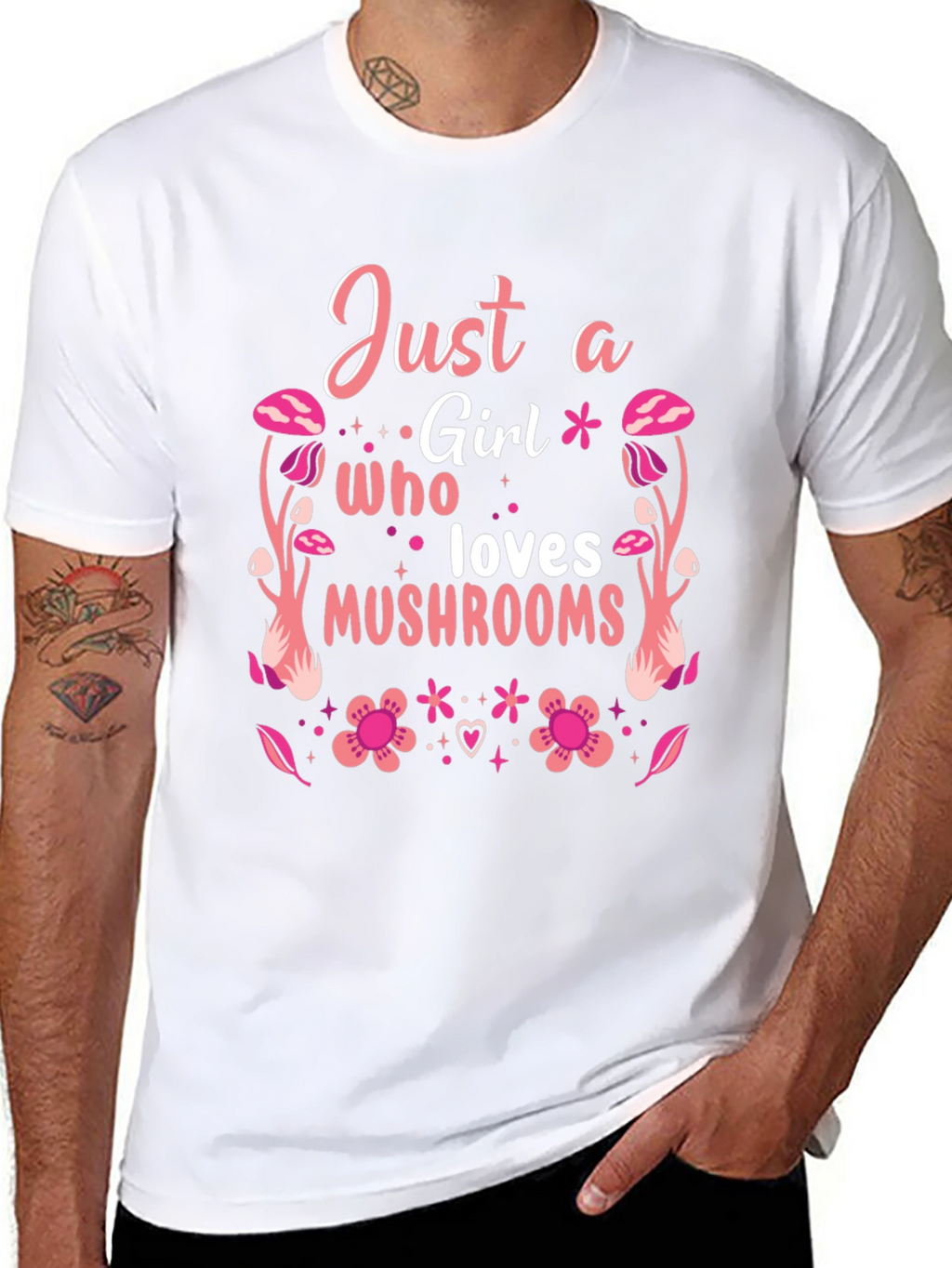Just a Girl Who Loves Mushrooms T-Shirt