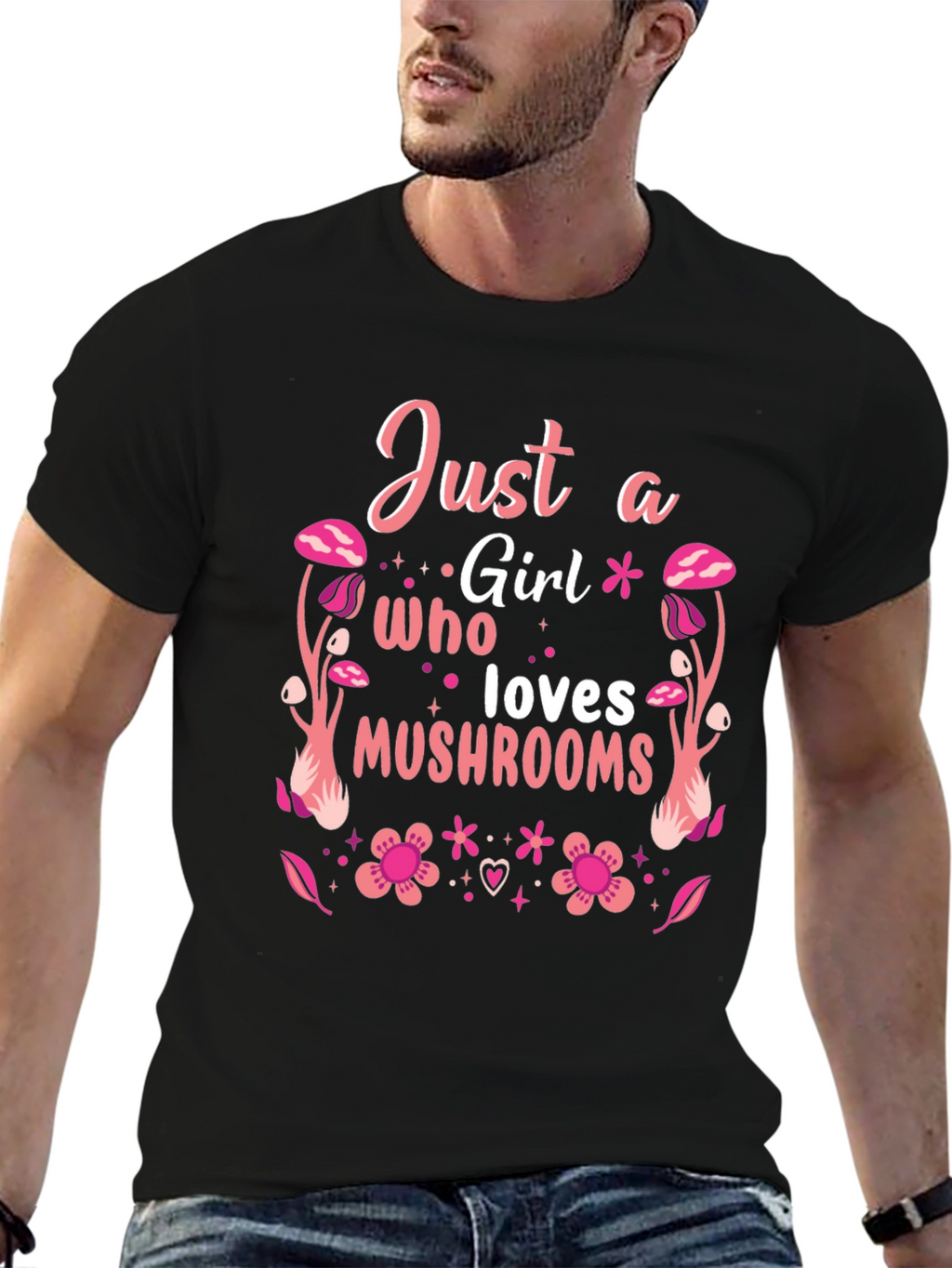 Just a Girl Who Loves Mushrooms T-Shirt