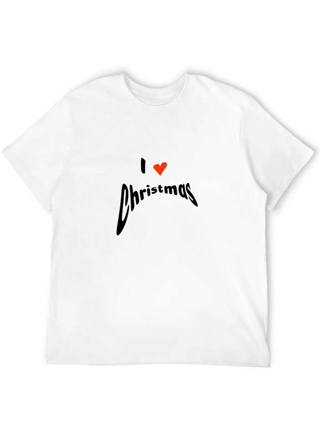 I Love Christmas Graphic T-Shirt - Black