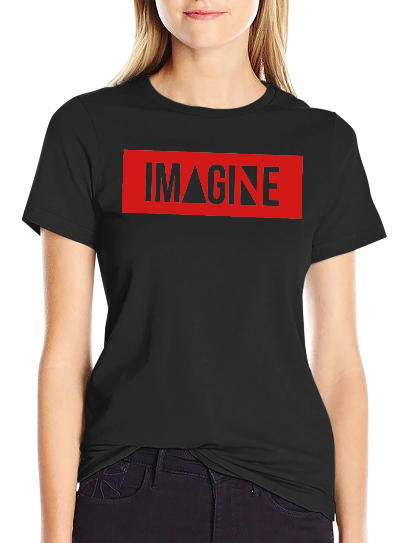 Imagine Graphic Print Crew Neck T-Shirt
