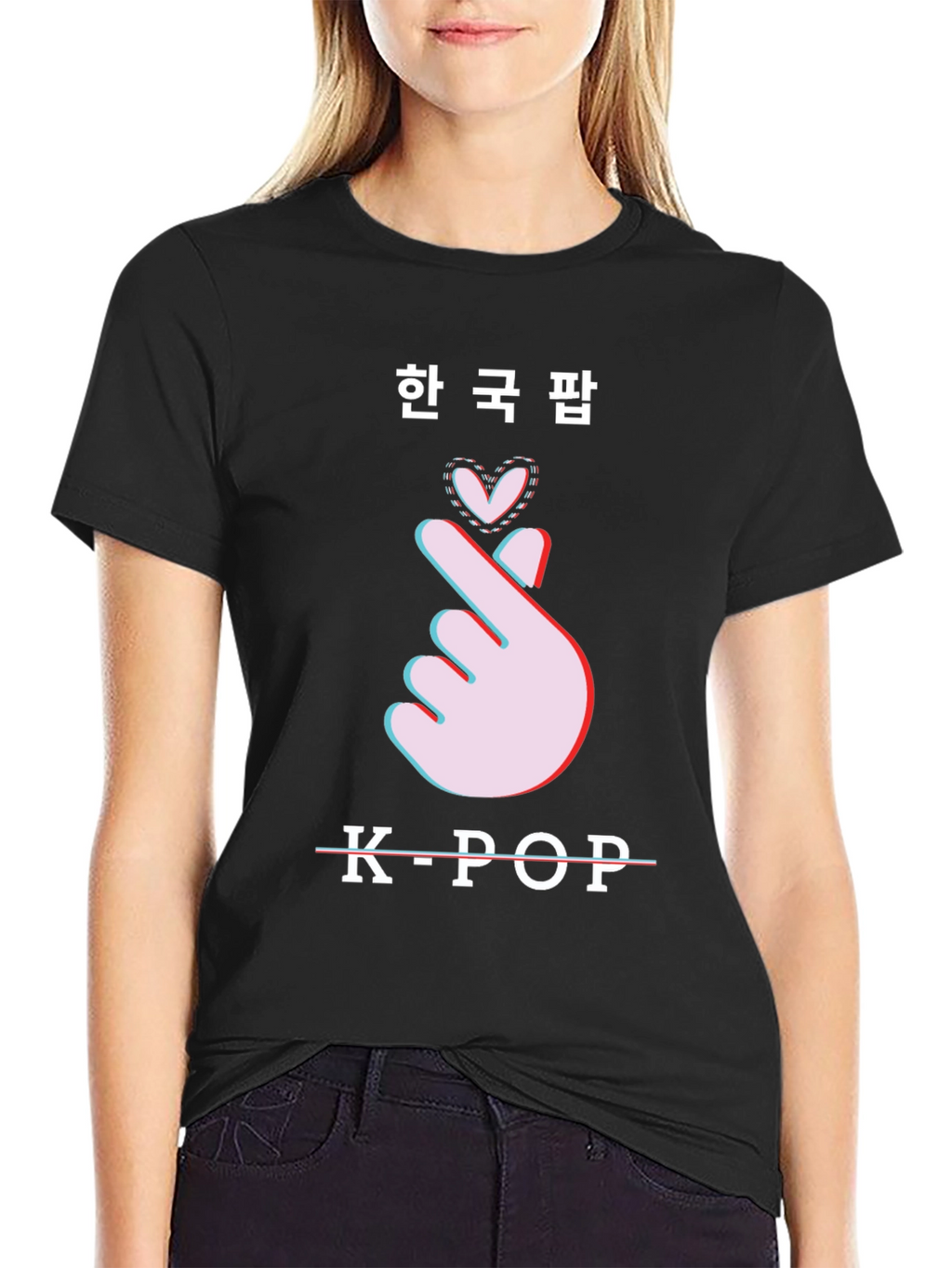 K-Pop Heart Sign Graphic Tee