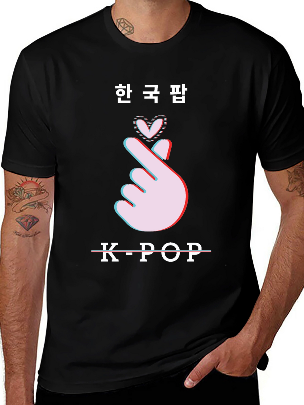 K-Pop Heart Sign Graphic Tee