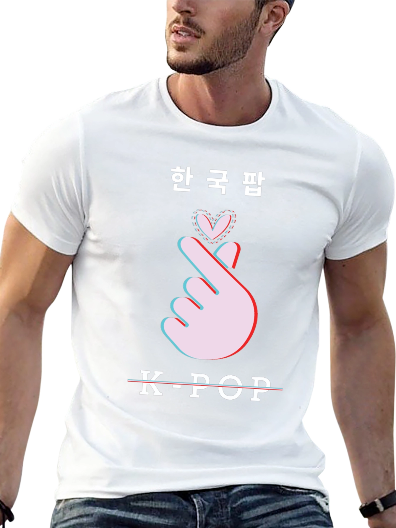 K-Pop Heart Sign Graphic Tee