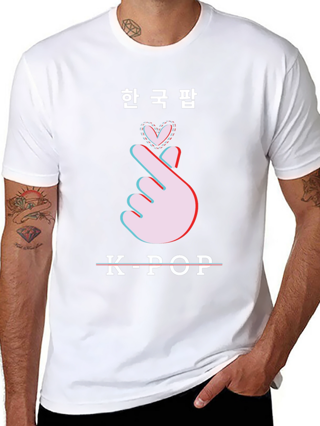 K-Pop Heart Sign Graphic Tee