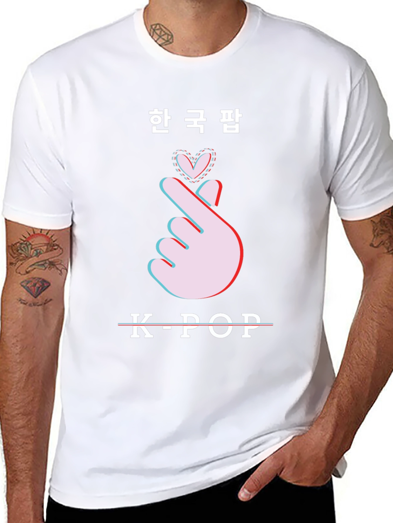 K-Pop Heart Sign Graphic Tee