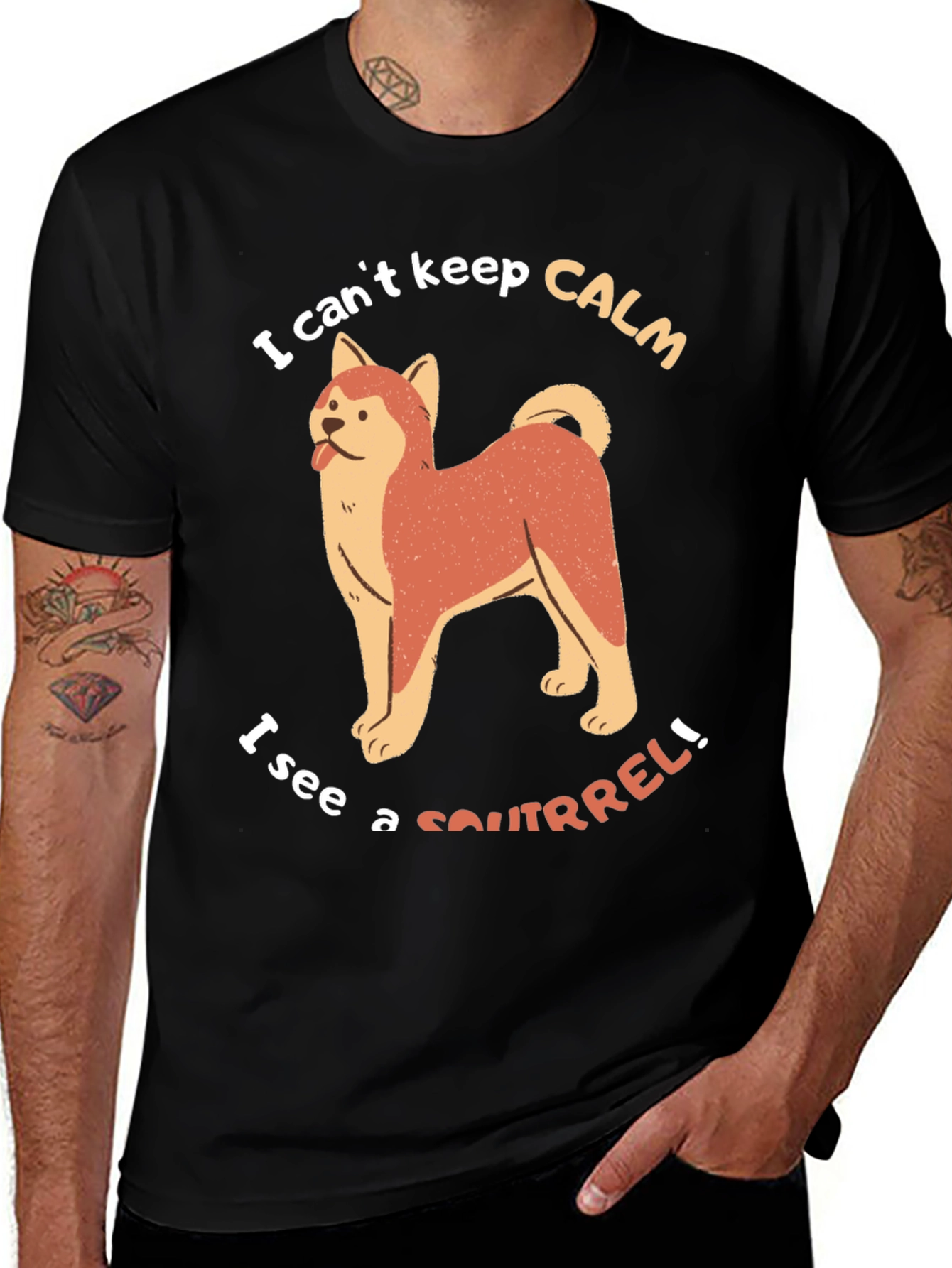 Funny Dog Lover T-Shirt - I Cant Keep Calm