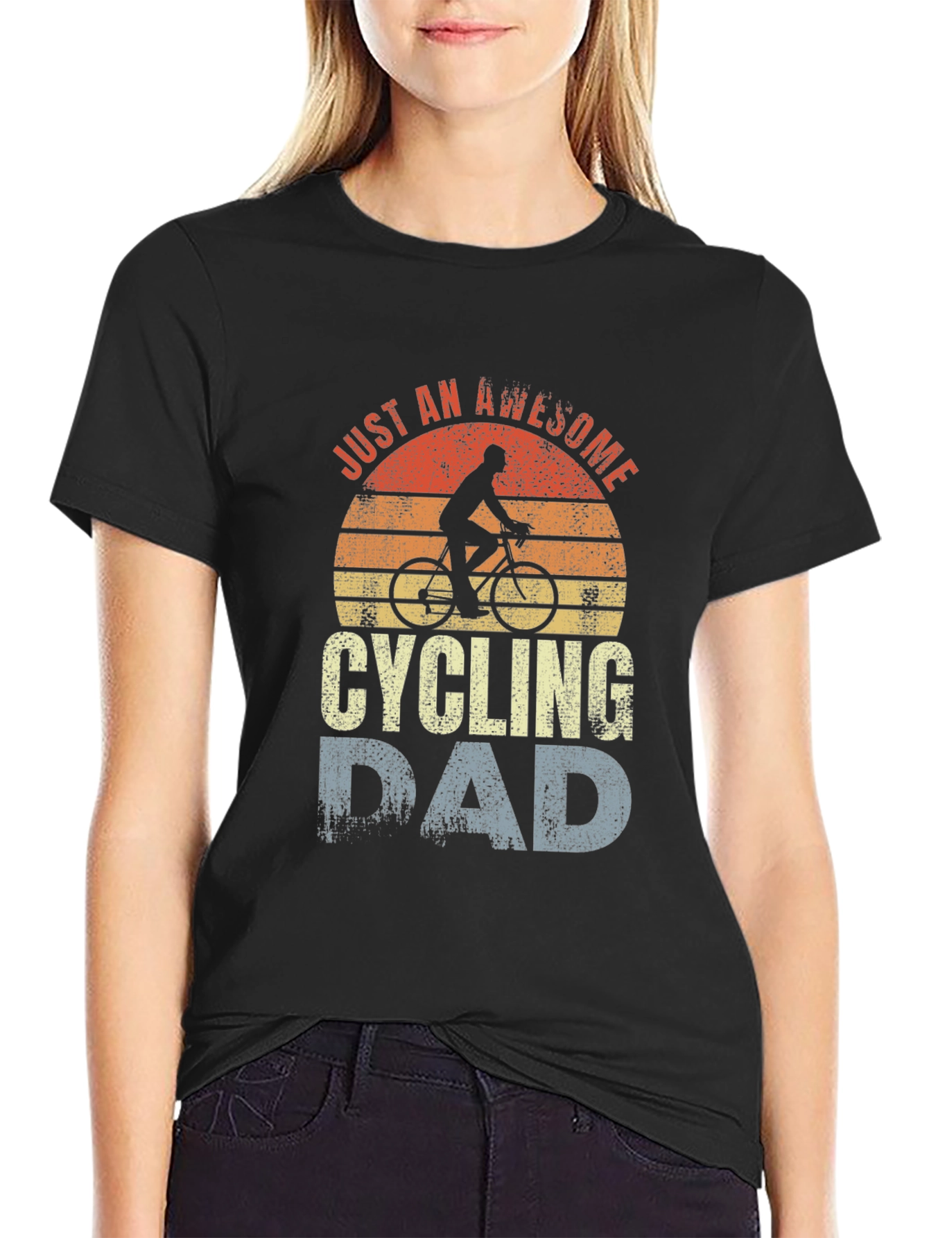 Awesome Cycling Dad T-Shirt