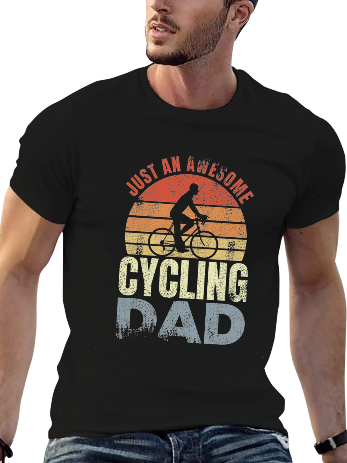 Awesome Cycling Dad T-Shirt