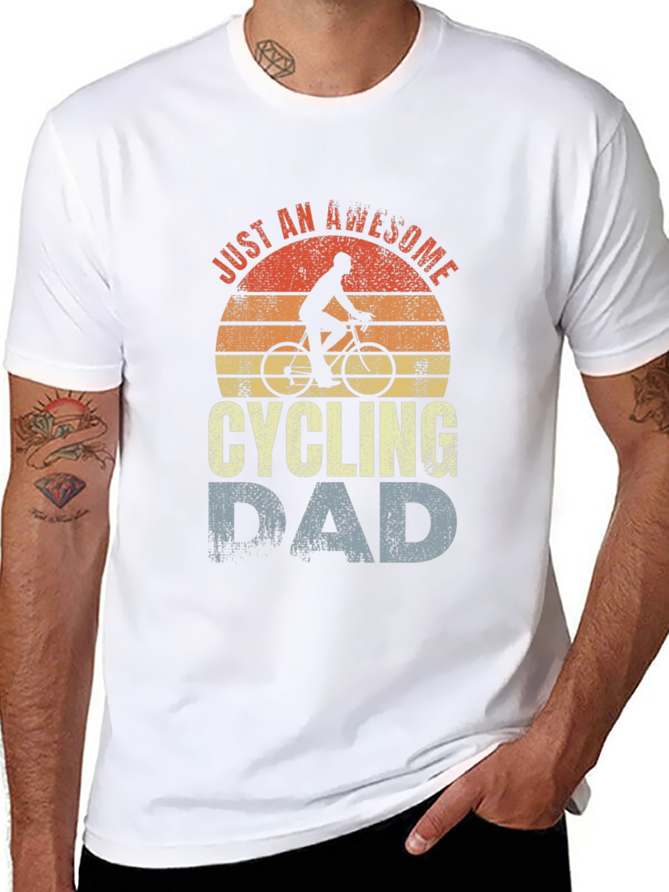 Awesome Cycling Dad T-Shirt