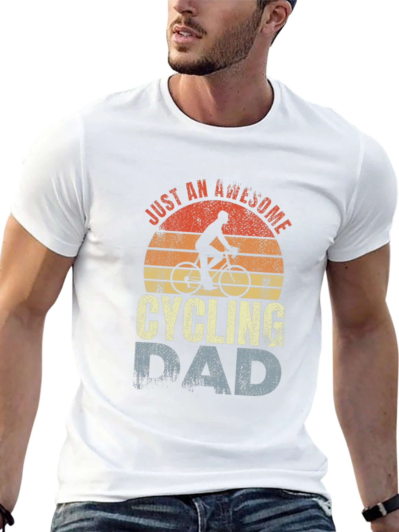 Awesome Cycling Dad T-Shirt