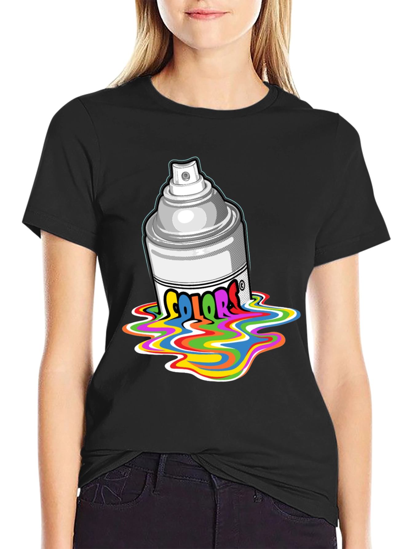 Colorful Spray Paint T-Shirt