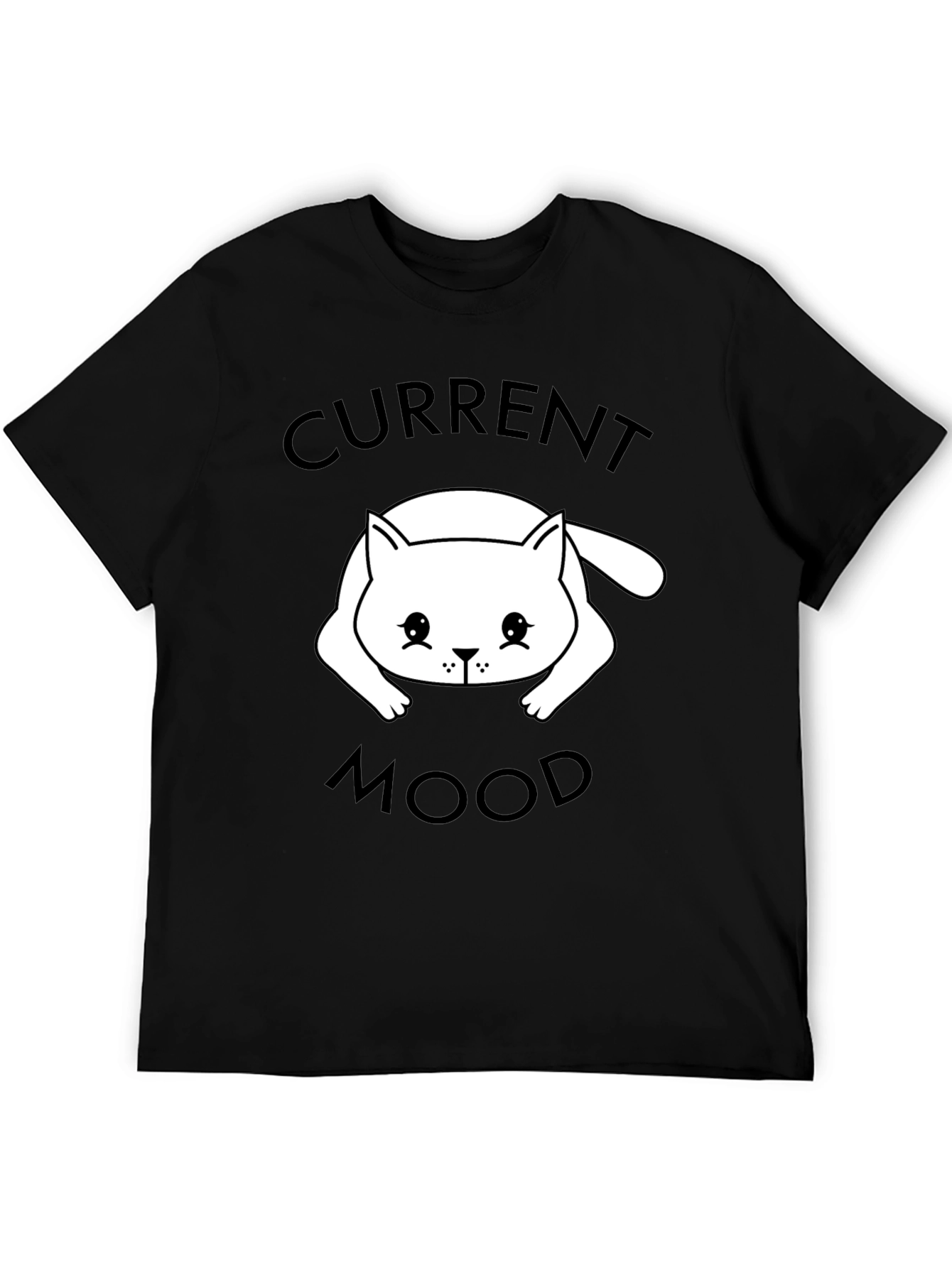 Current Mood Cat T-Shirt - Unisex Black Tee