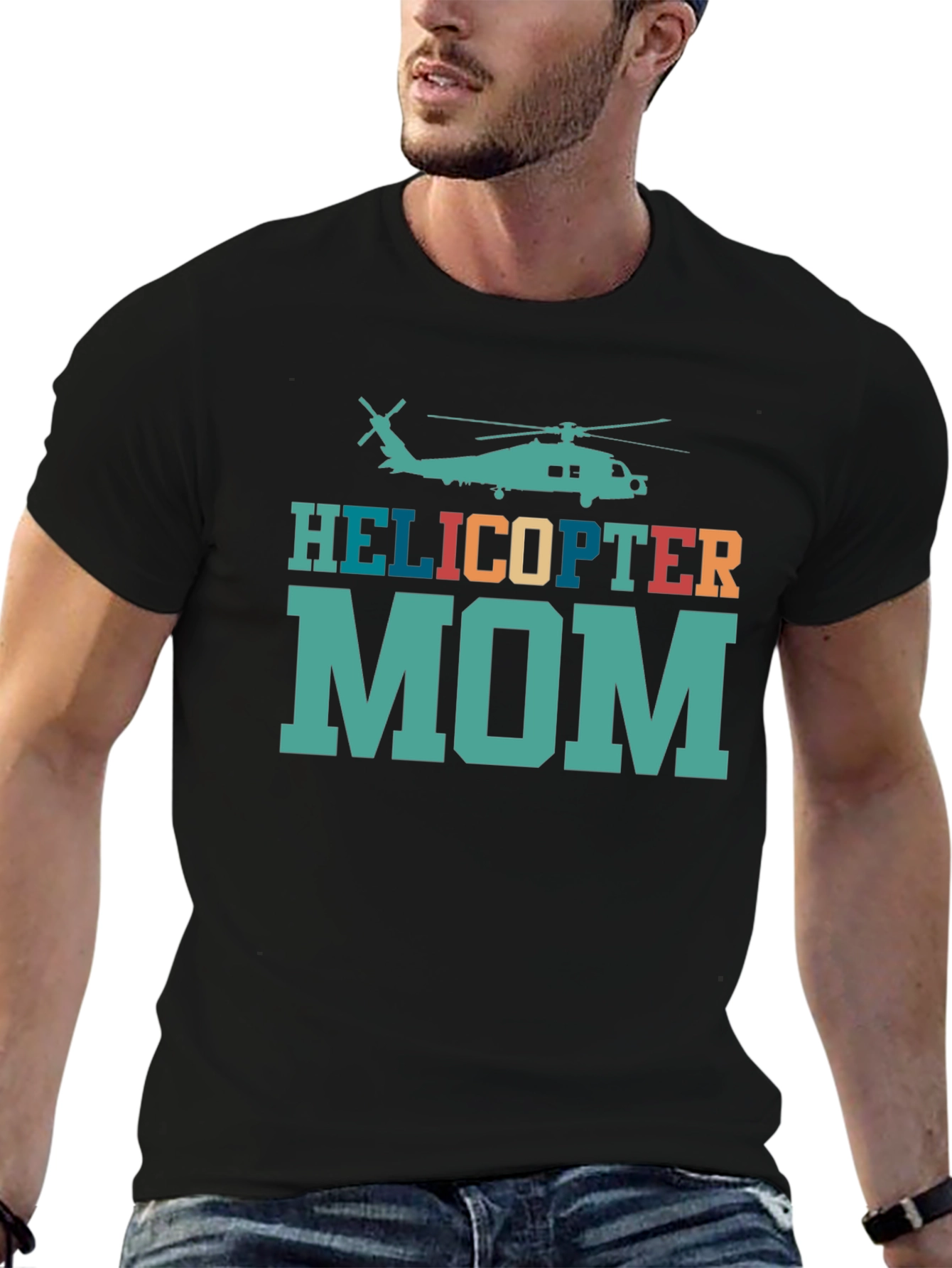 Helicopter Mom Novelty Graphic T-Shirt