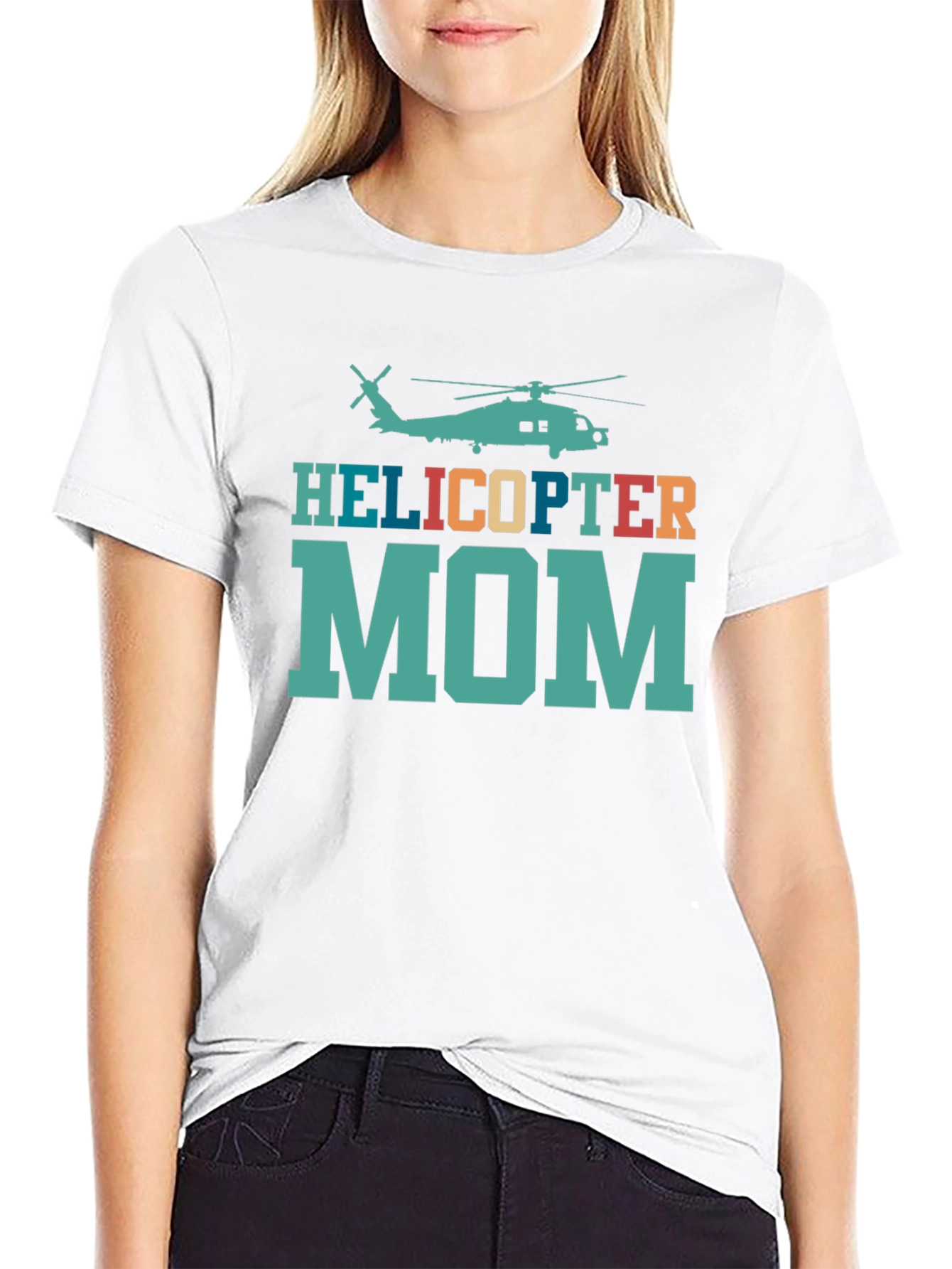 Helicopter Mom Novelty Graphic T-Shirt