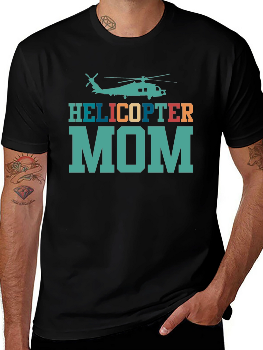 Helicopter Mom Novelty Graphic T-Shirt