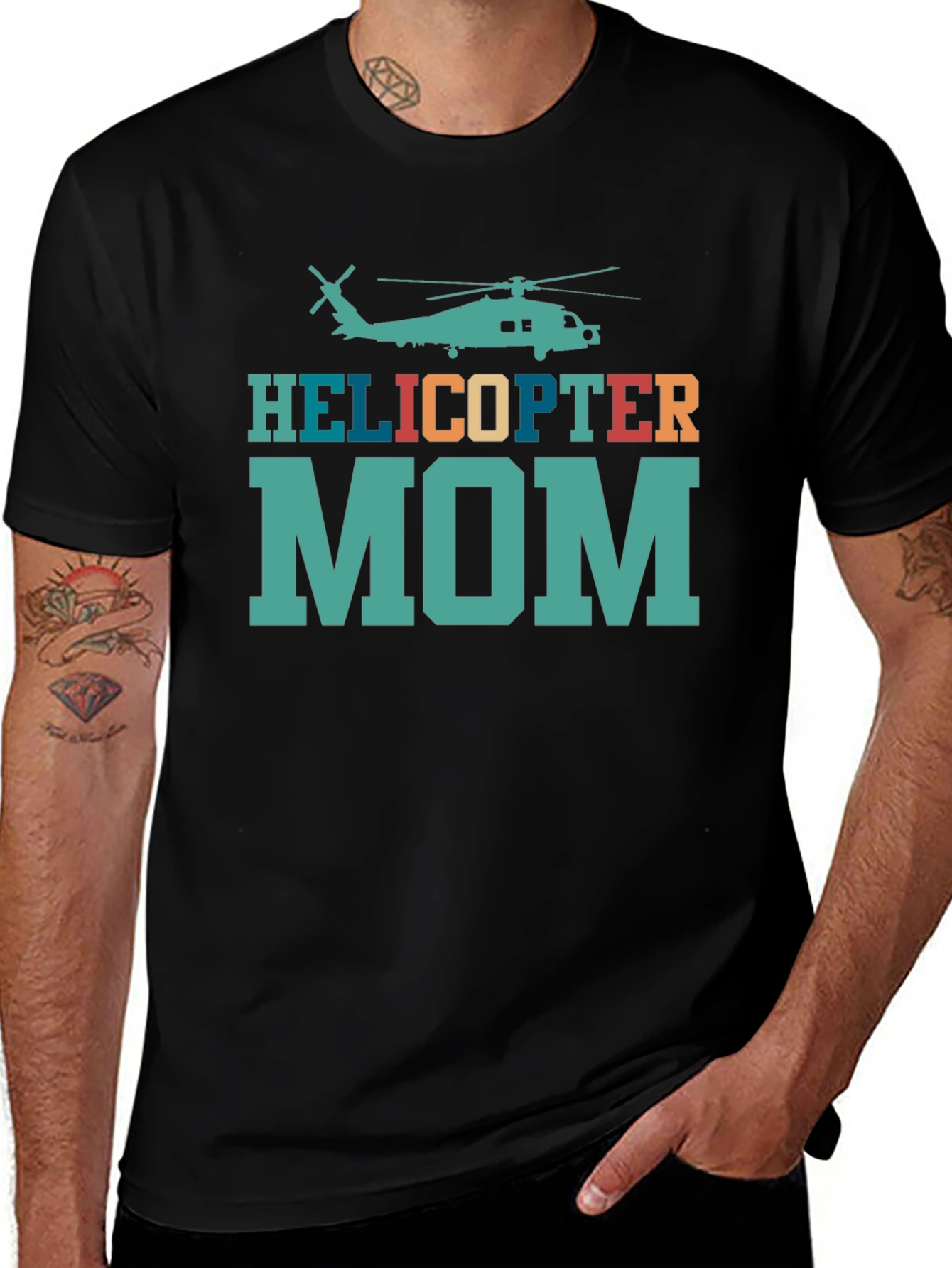Helicopter Mom Novelty Graphic T-Shirt