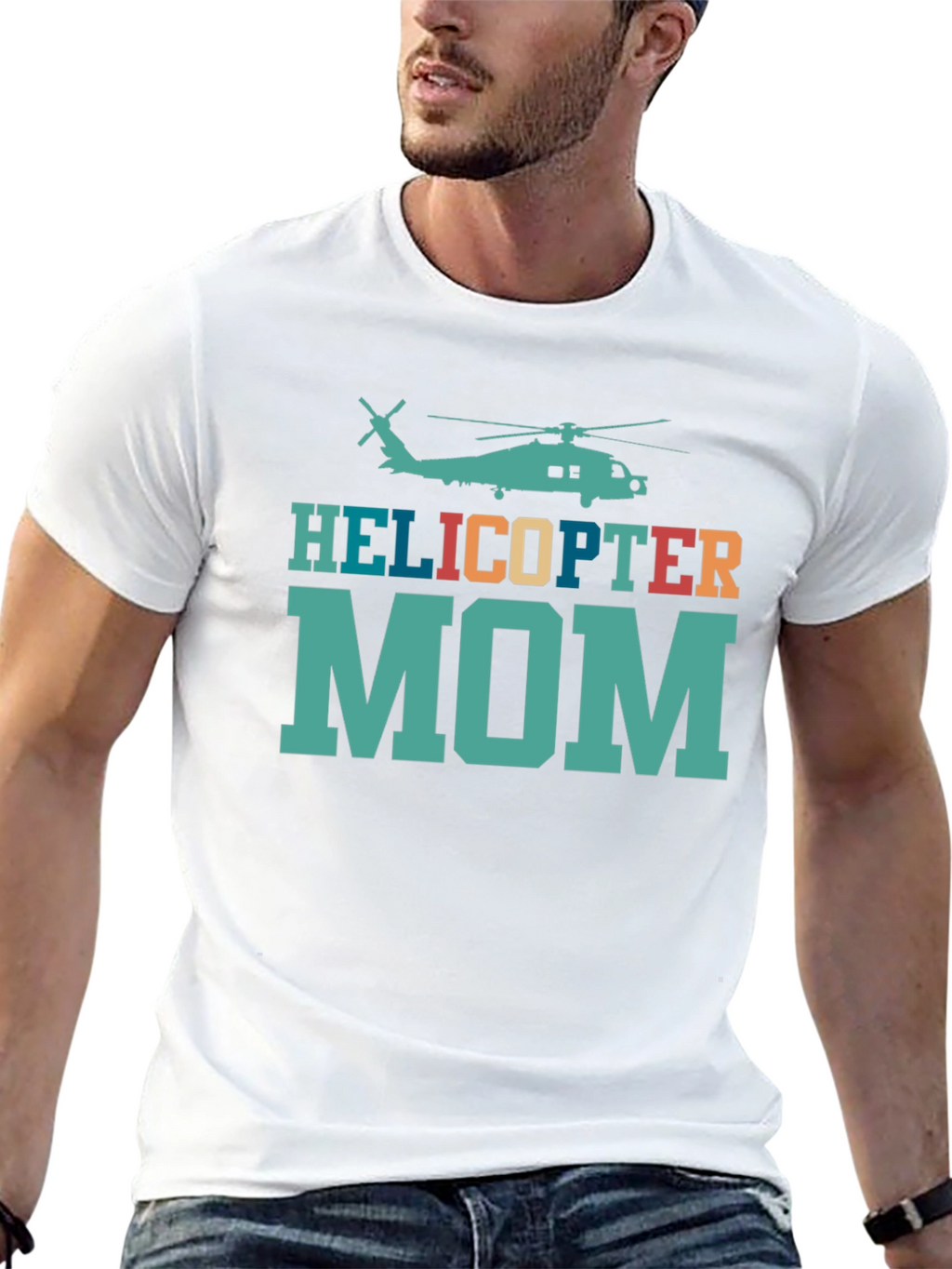 Helicopter Mom Novelty Graphic T-Shirt