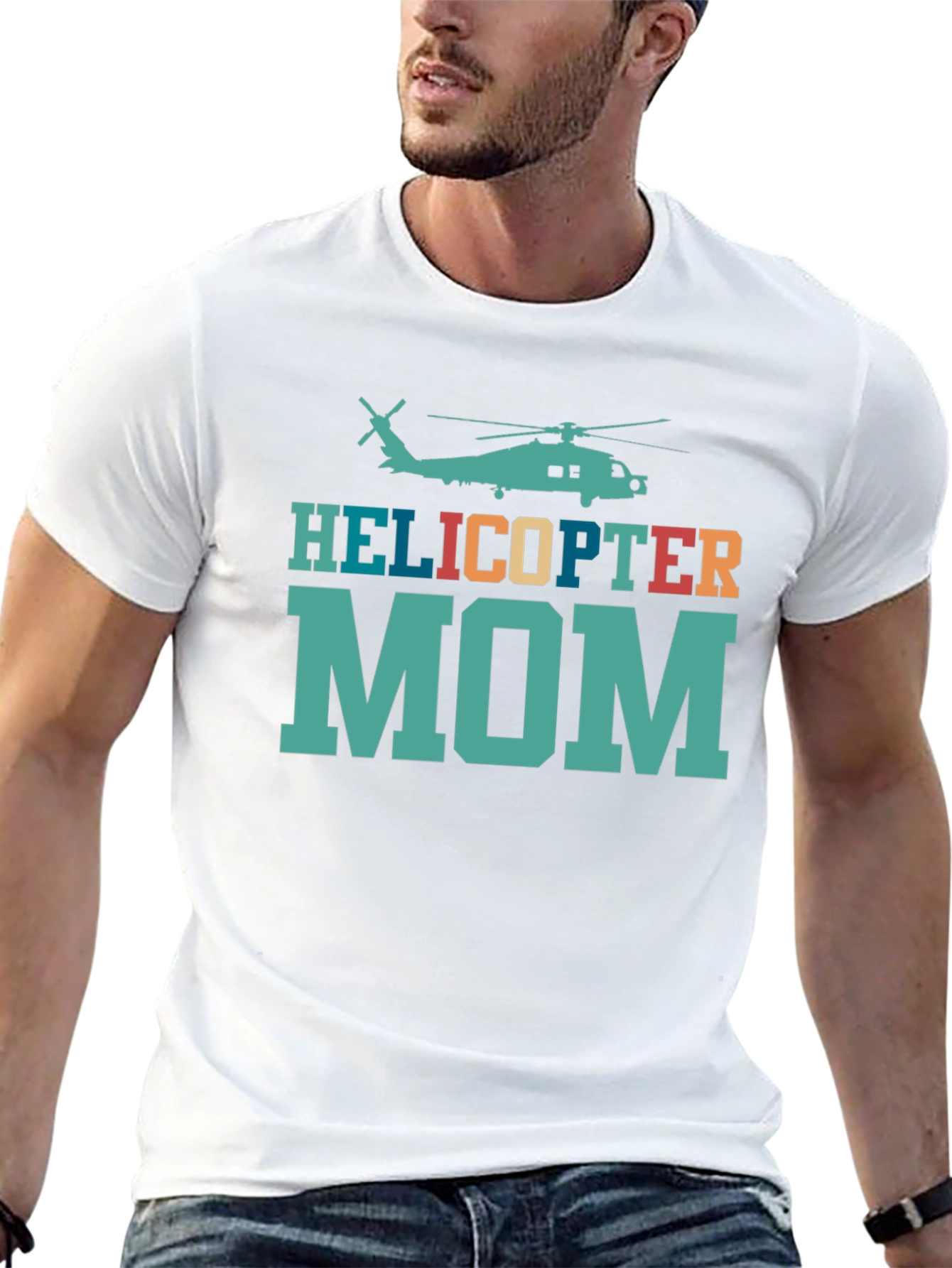 Helicopter Mom Novelty Graphic T-Shirt