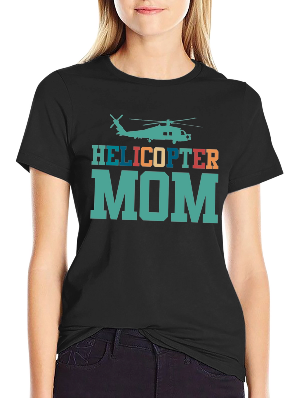 Helicopter Mom Novelty Graphic T-Shirt