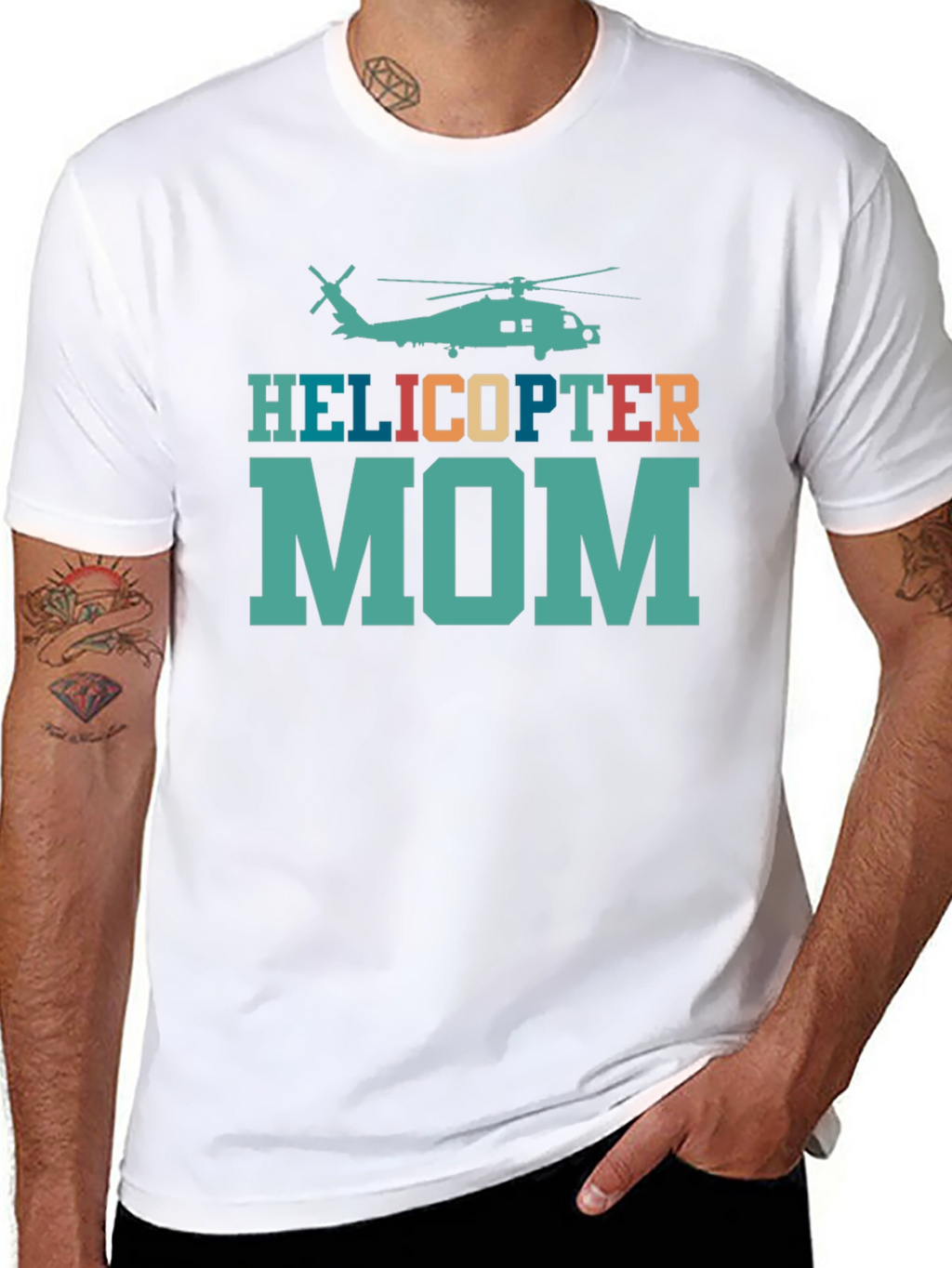 Helicopter Mom Novelty Graphic T-Shirt