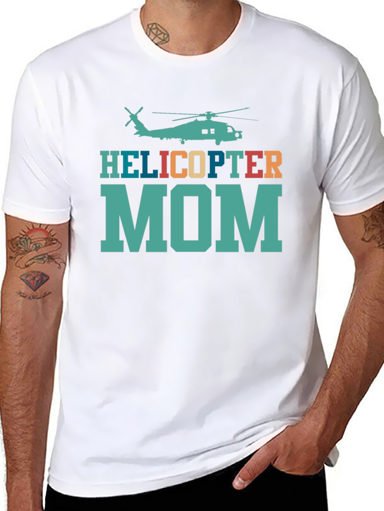 Helicopter Mom Novelty Graphic T-Shirt