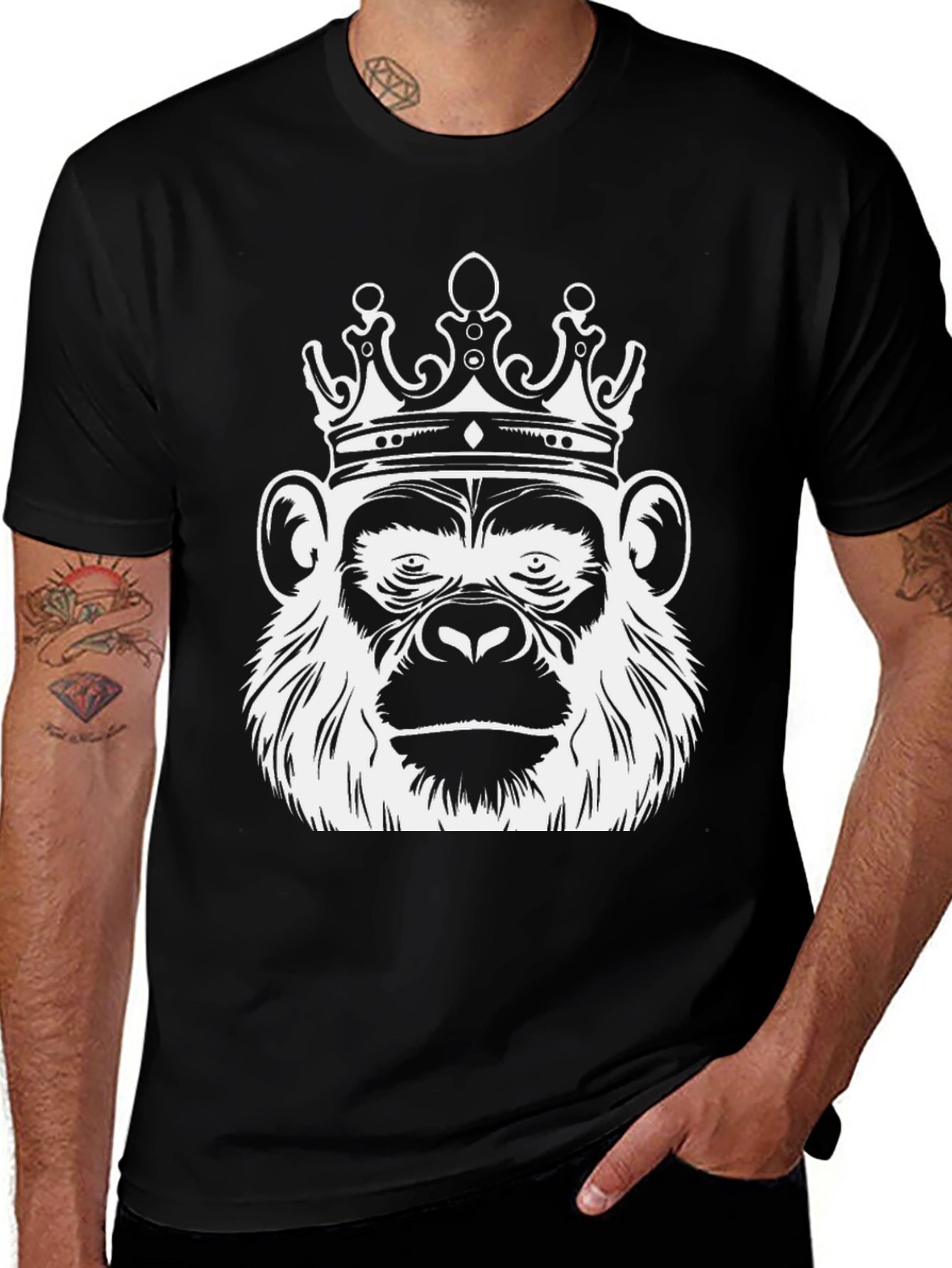 King Kong Graphic T-Shirt - Black Cotton Tee