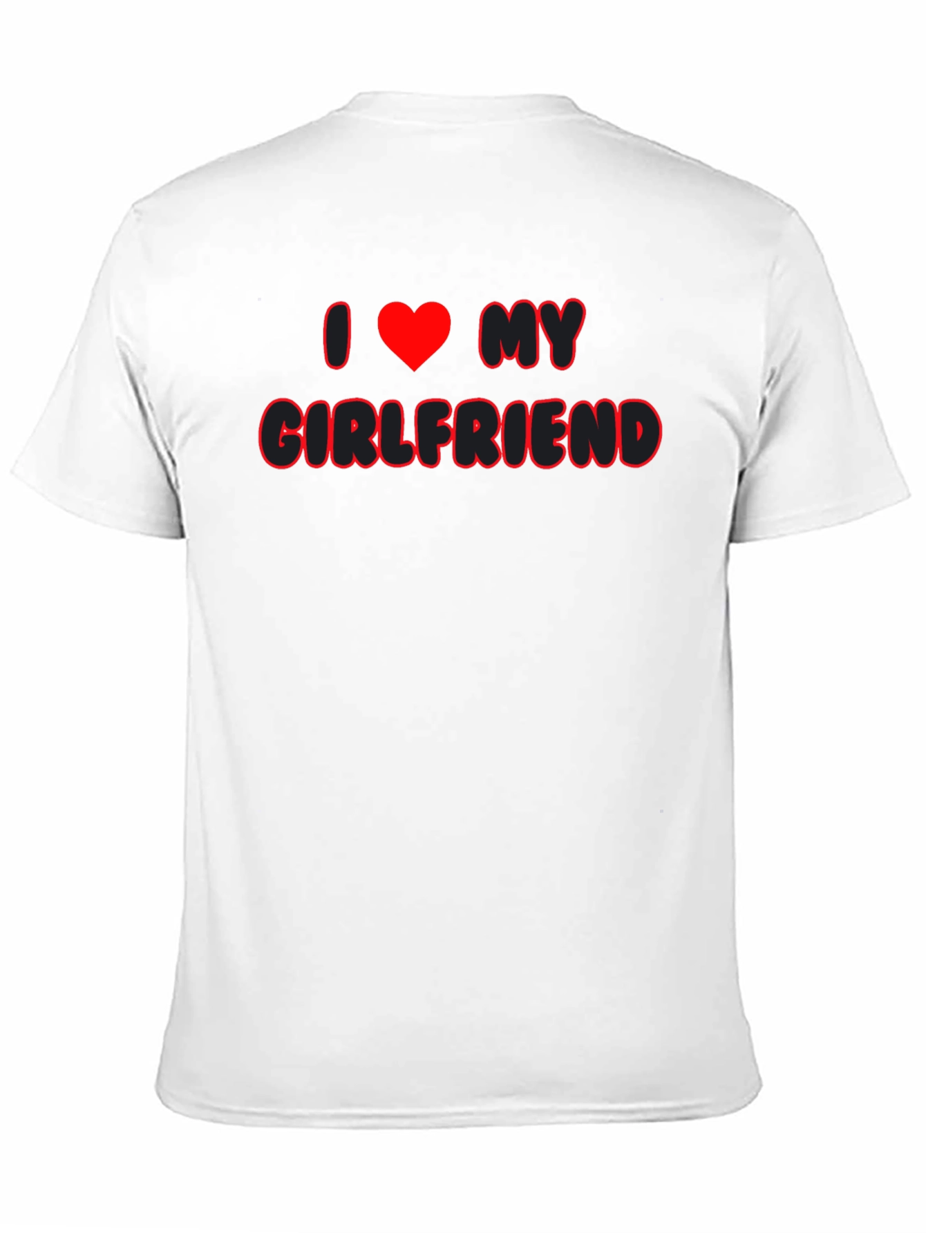 I Heart My Girlfriend Black T-Shirt
