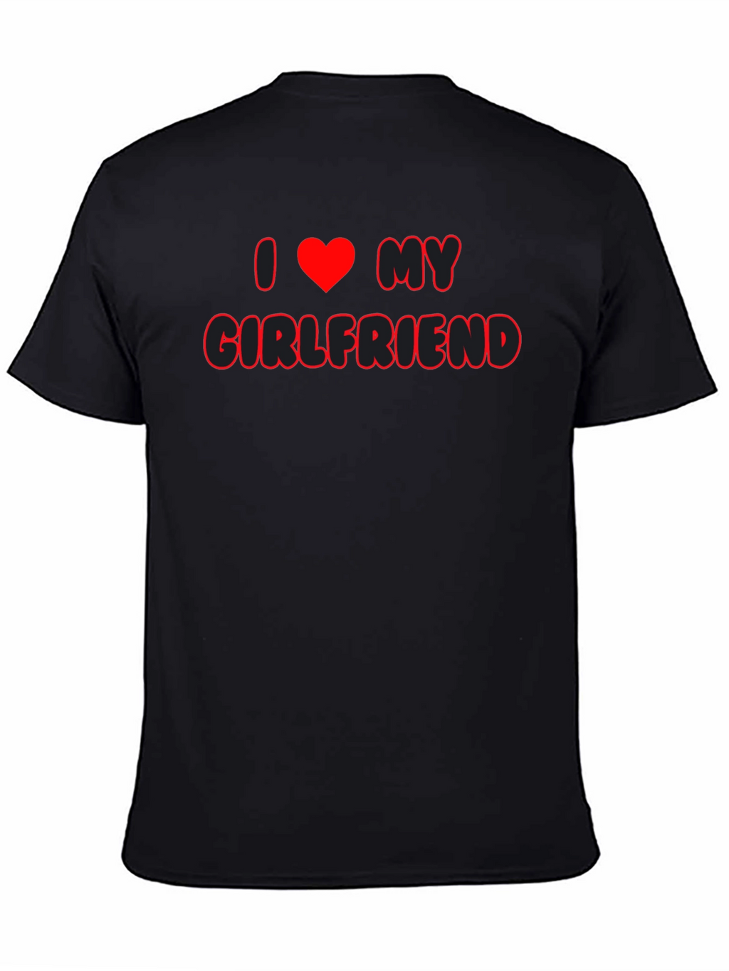I Heart My Girlfriend Black T-Shirt