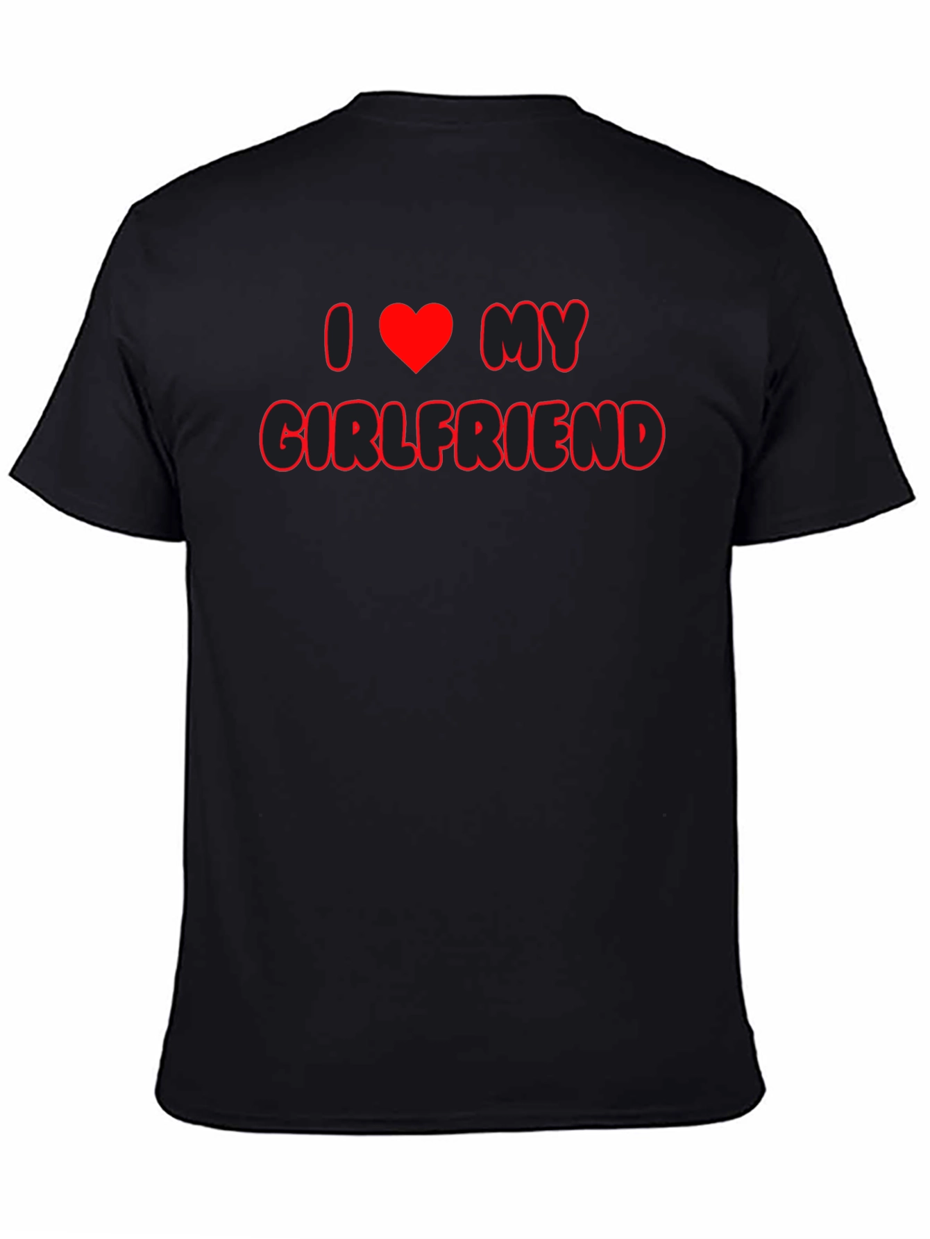 I Heart My Girlfriend Black T-Shirt