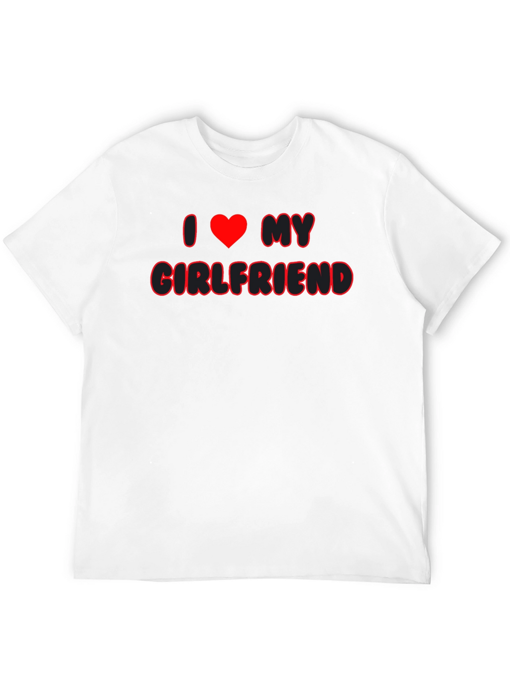 I Heart My Girlfriend Black T-Shirt