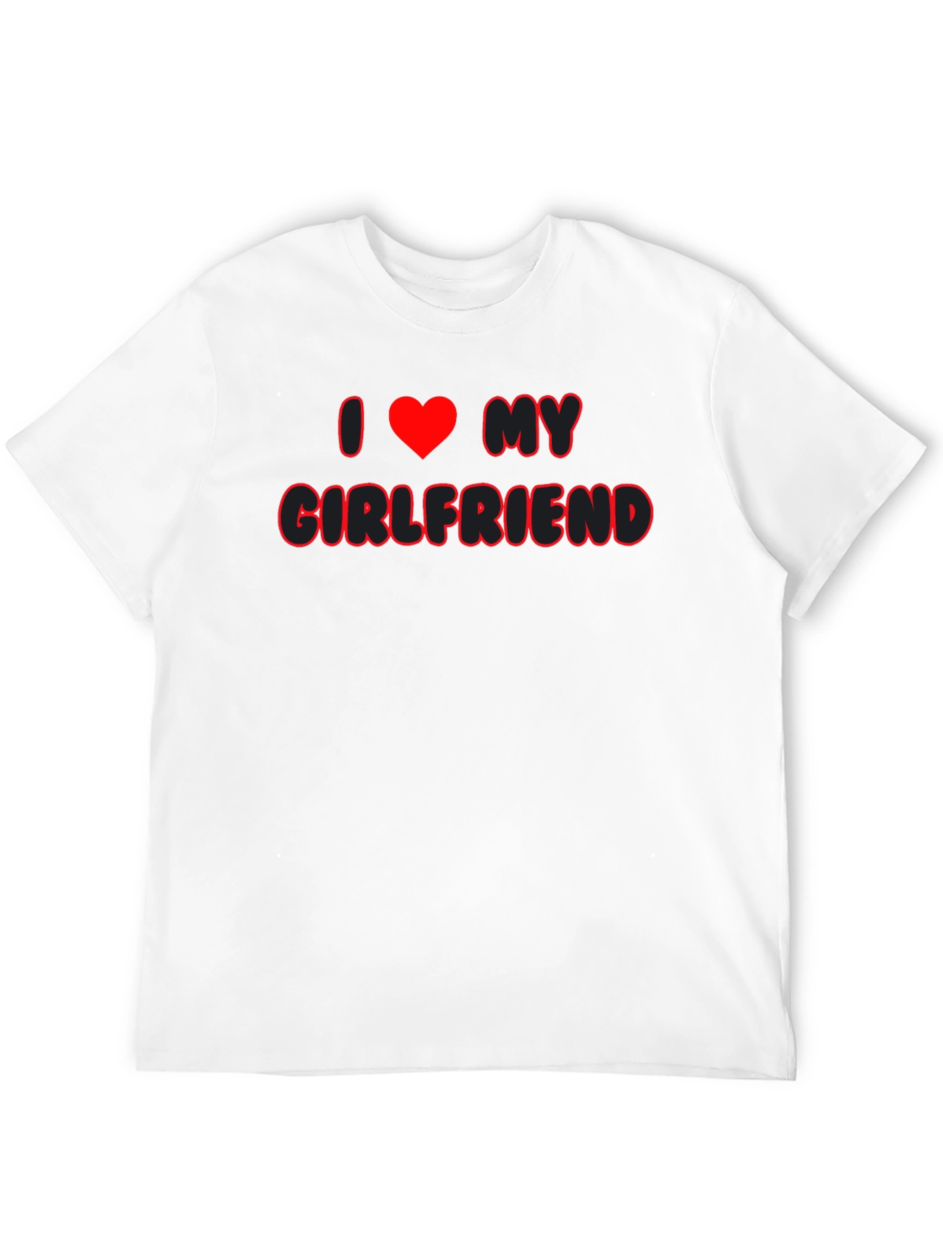 I Heart My Girlfriend Black T-Shirt