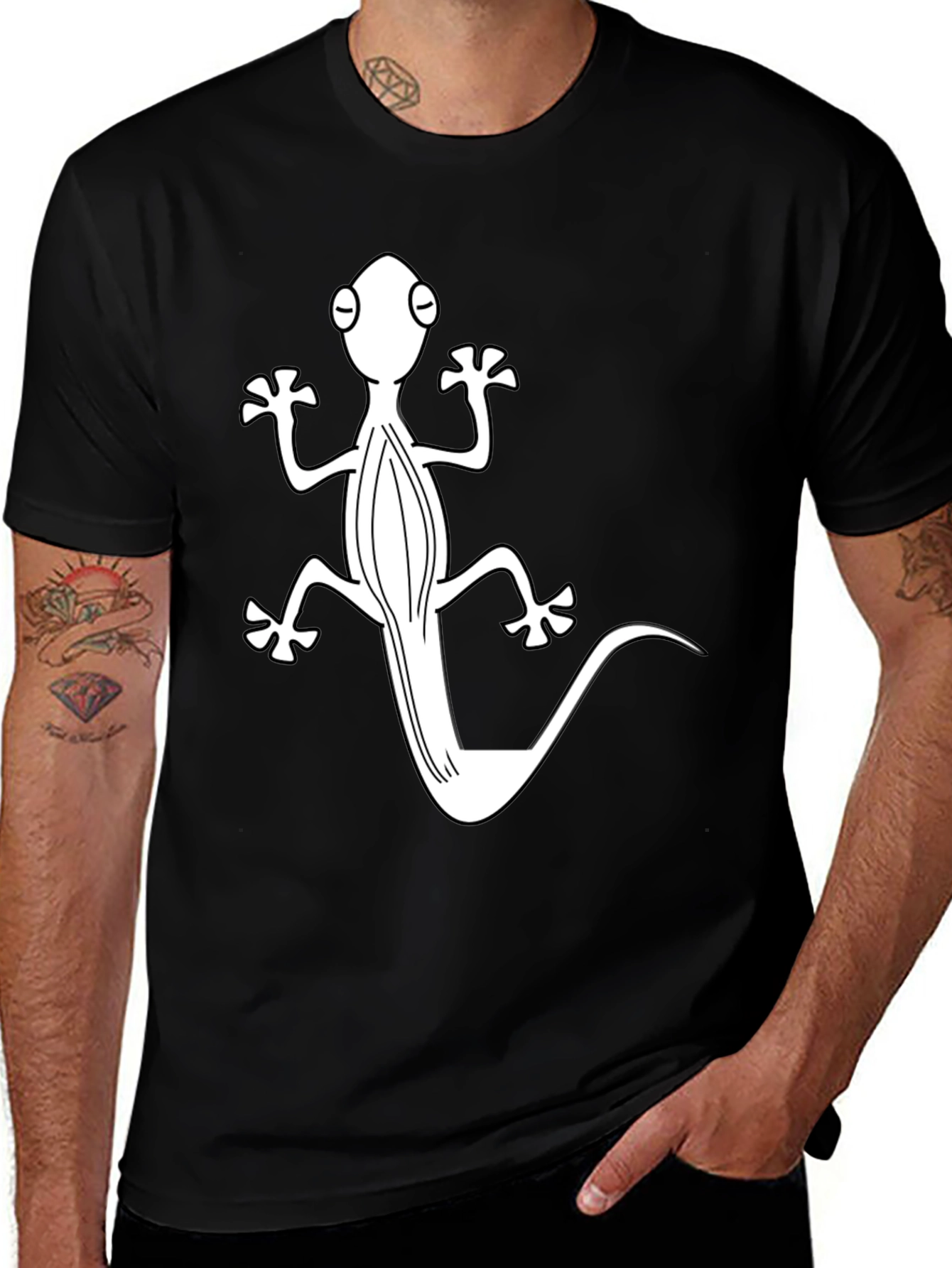 Gecko Graphic Tee - Cool Reptile Design T-Shirt