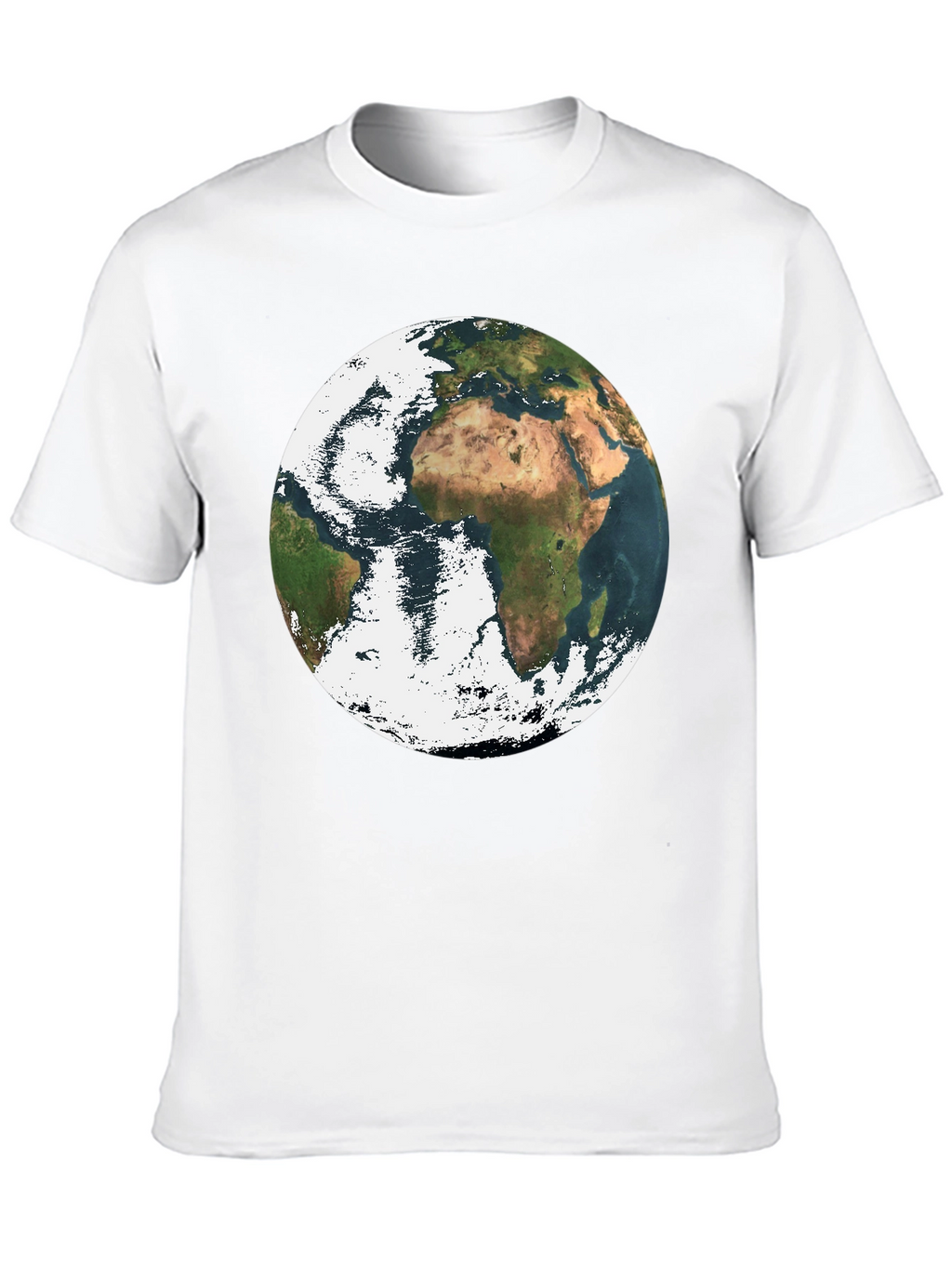 Earth Graphic Print Black T-Shirt