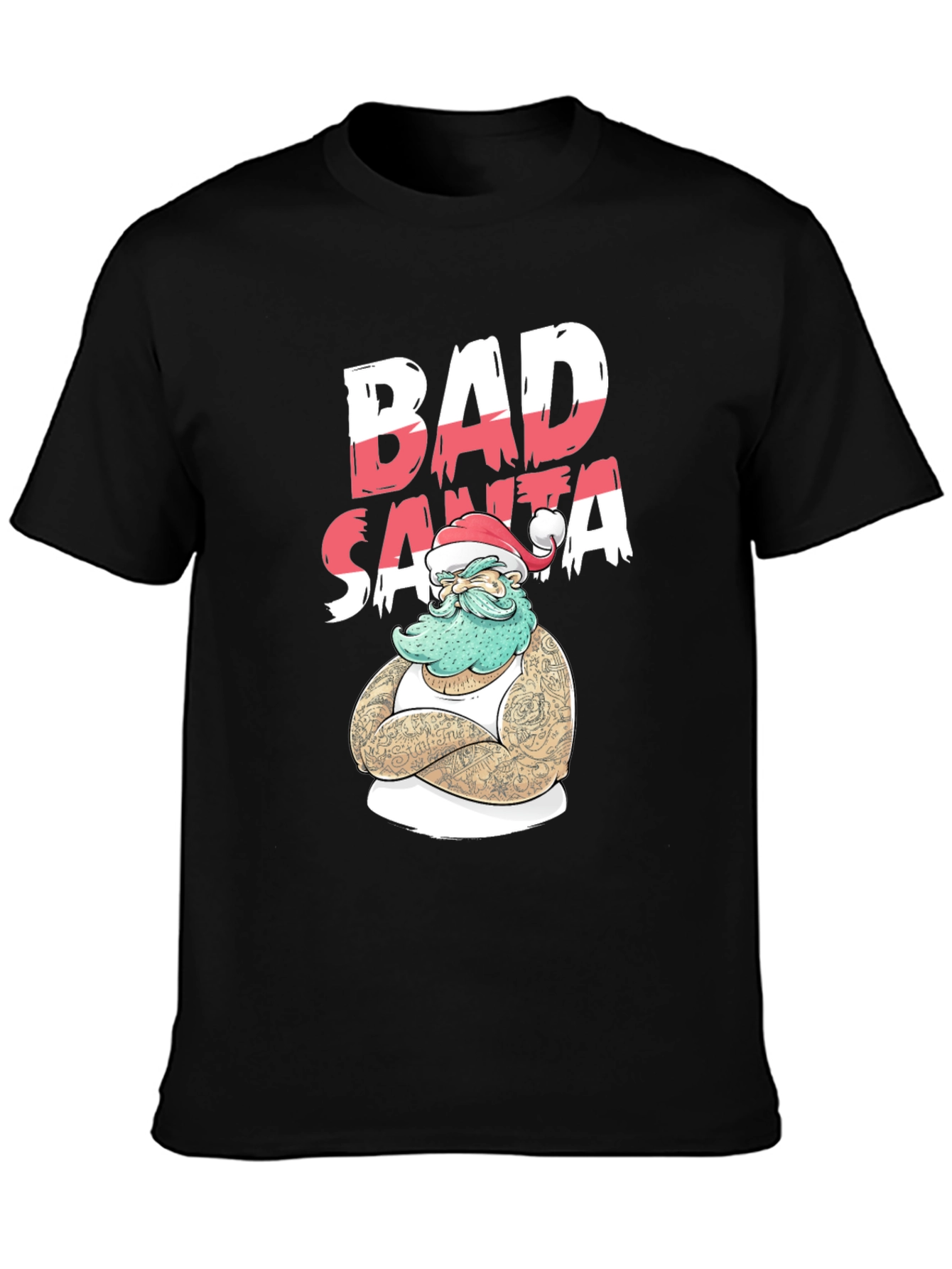 Bad Santa T-Shirt - Holiday Humor Tee