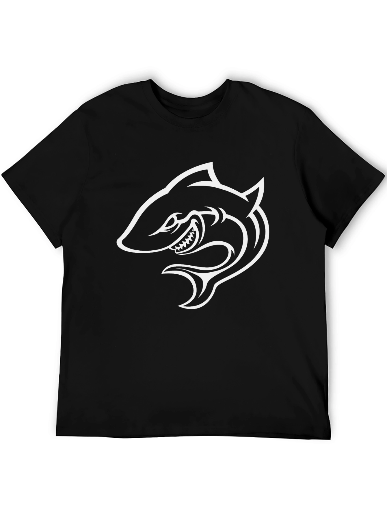 Black Shark Graphic Tee - Bold and Stylish